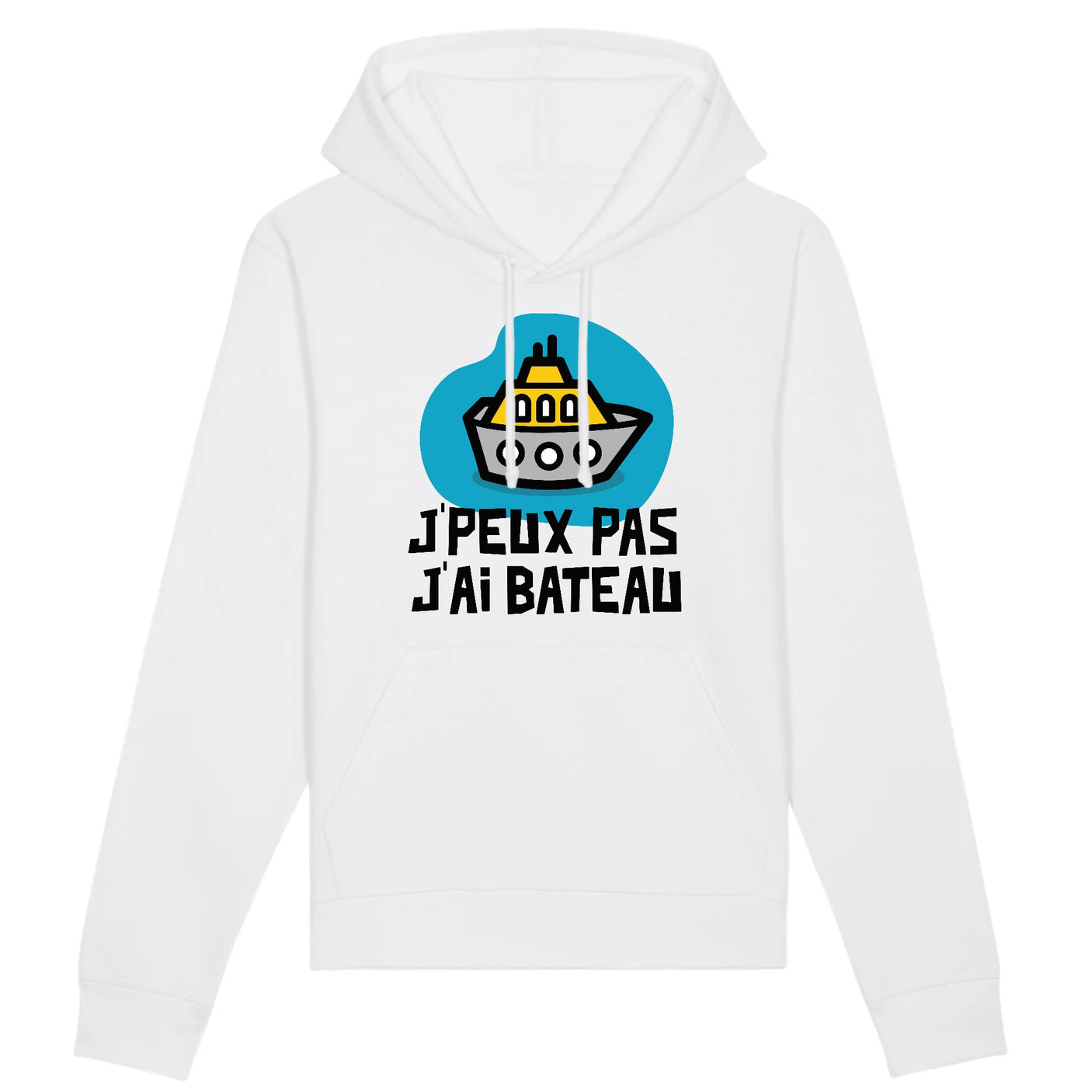 Sweat Capuche Adulte J'peux pas j'ai bateau