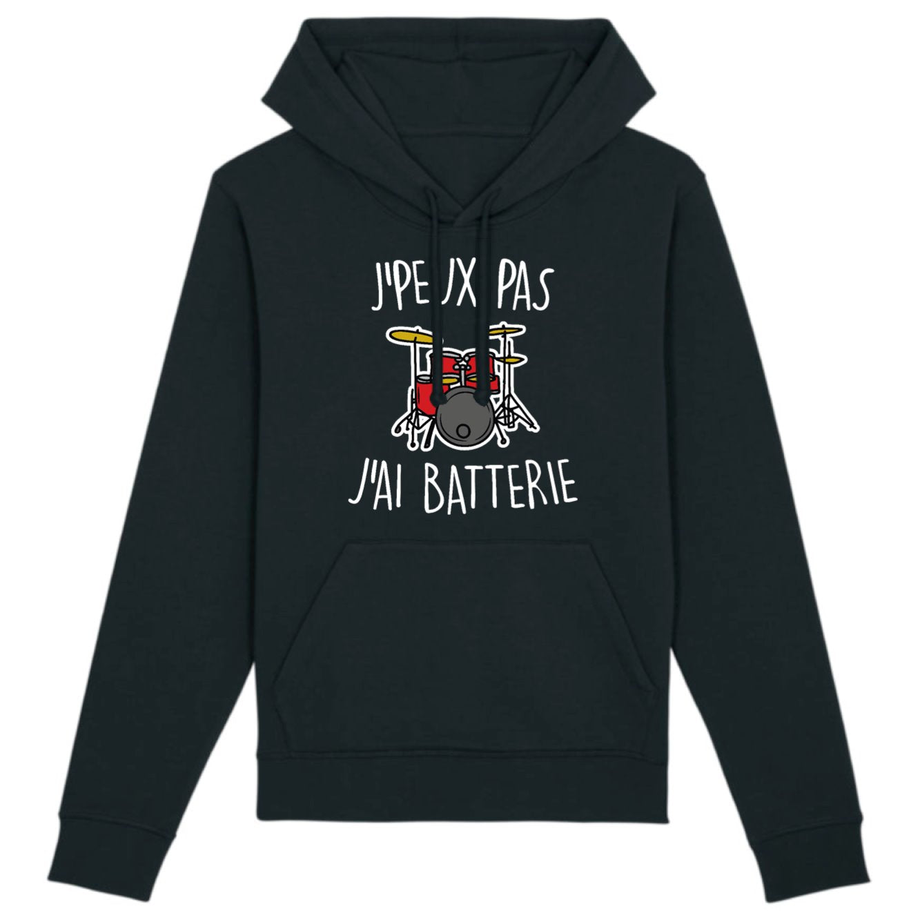 Sweat Capuche Adulte J'peux pas j'ai batterie