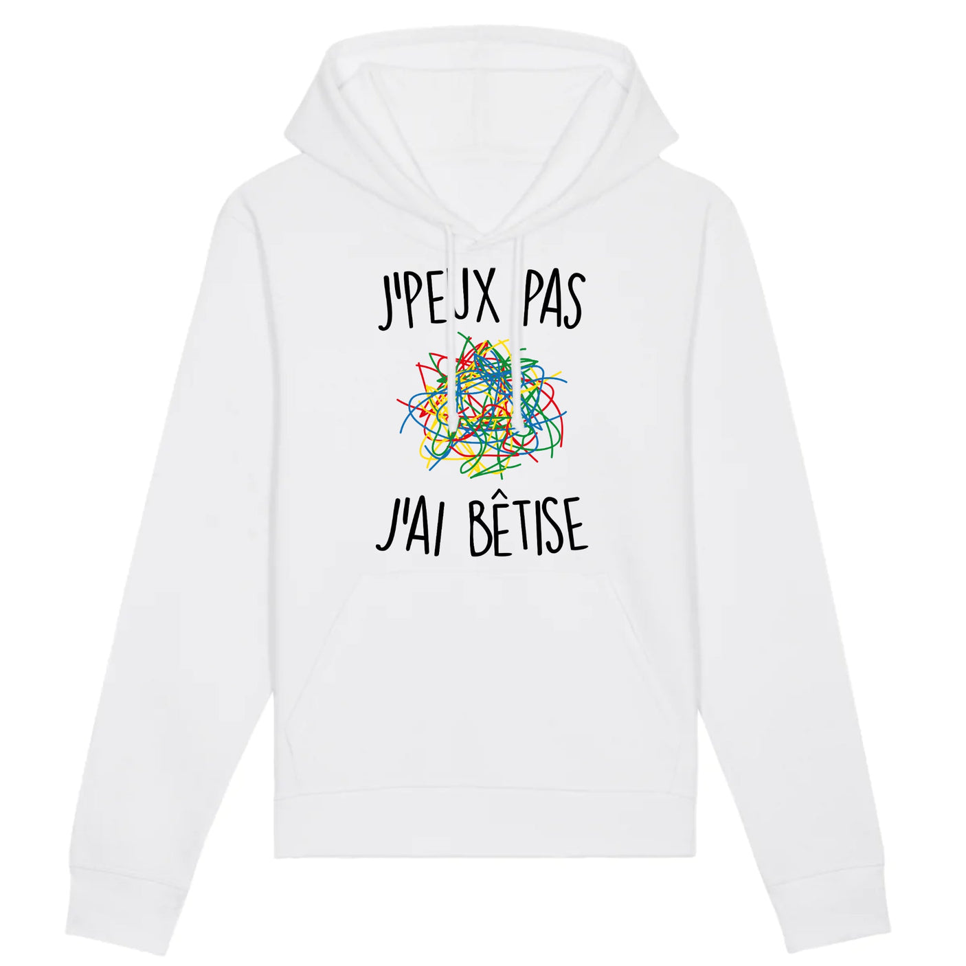 Sweat Capuche Adulte J'peux pas j'ai bêtise
