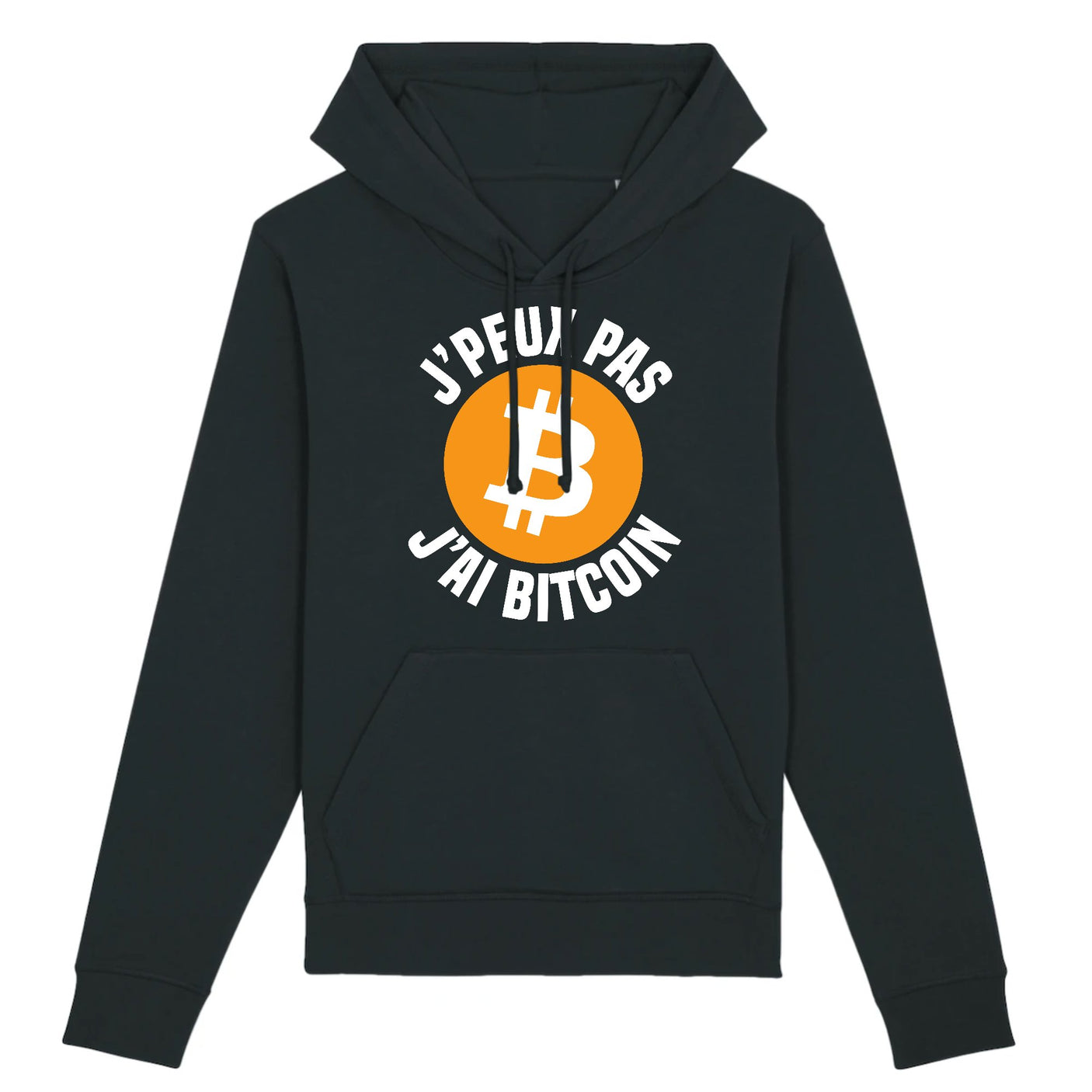 Sweat Capuche Adulte J'peux pas j'ai Bitcoin