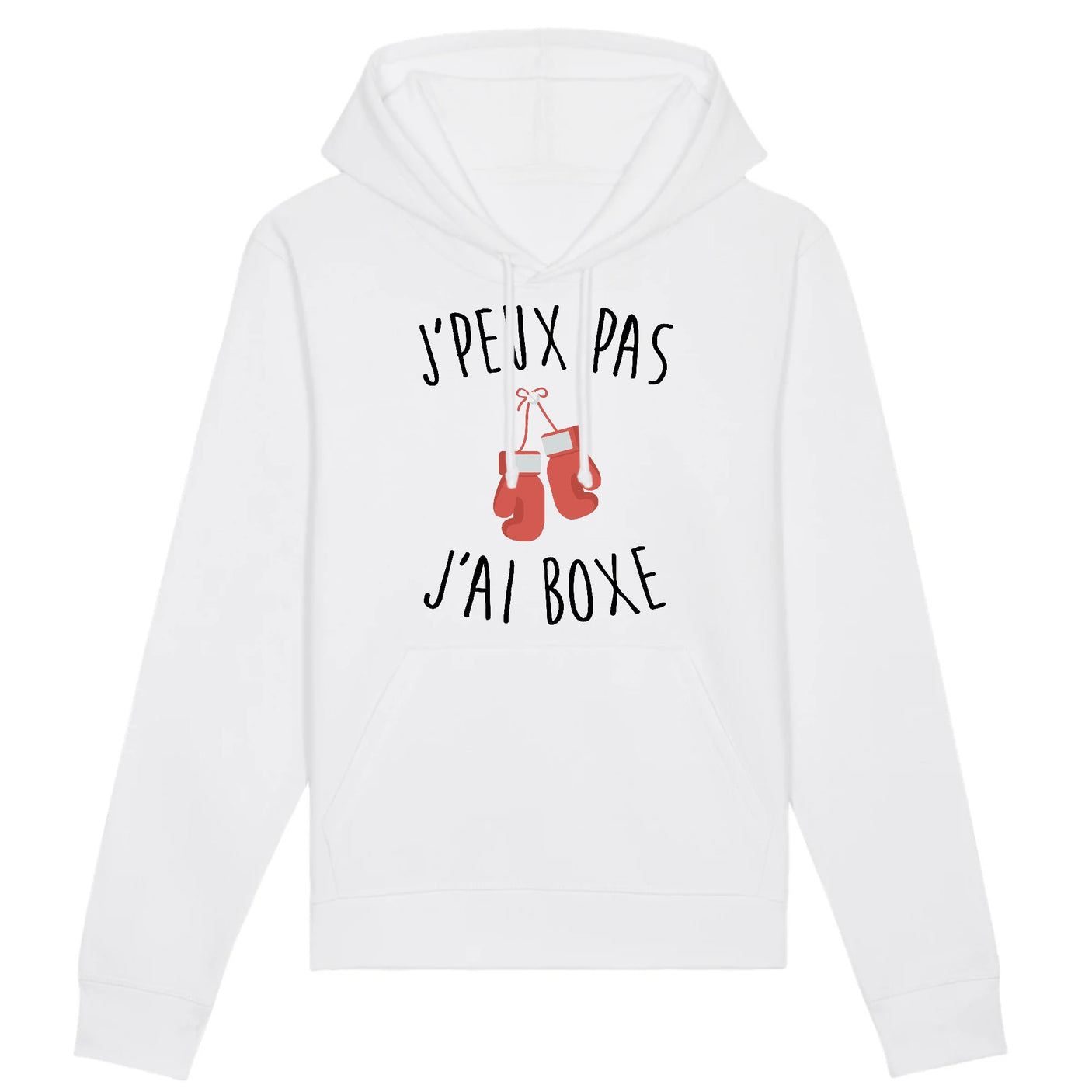 Sweat Capuche Adulte J'peux pas j'ai boxe