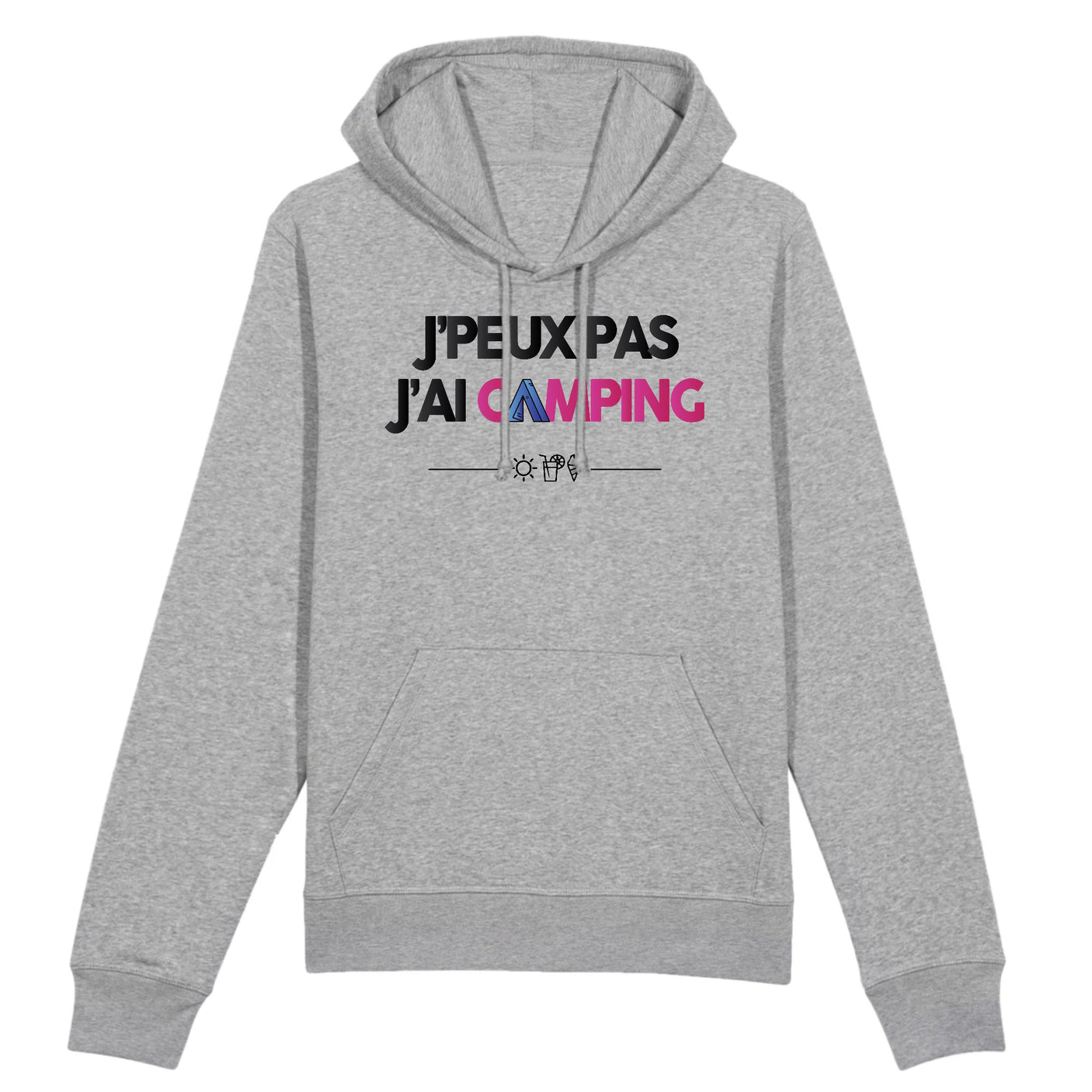 Sweat Capuche Adulte J'peux pas j'ai camping