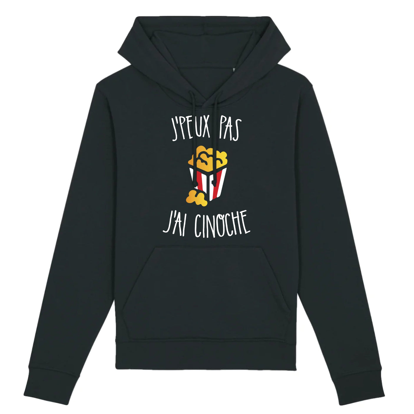 Sweat Capuche Adulte J'peux pas j'ai cinoche