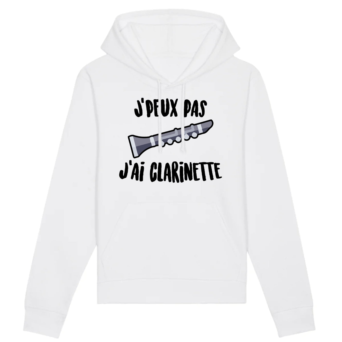 Sweat Capuche Adulte J'peux pas j'ai clarinette