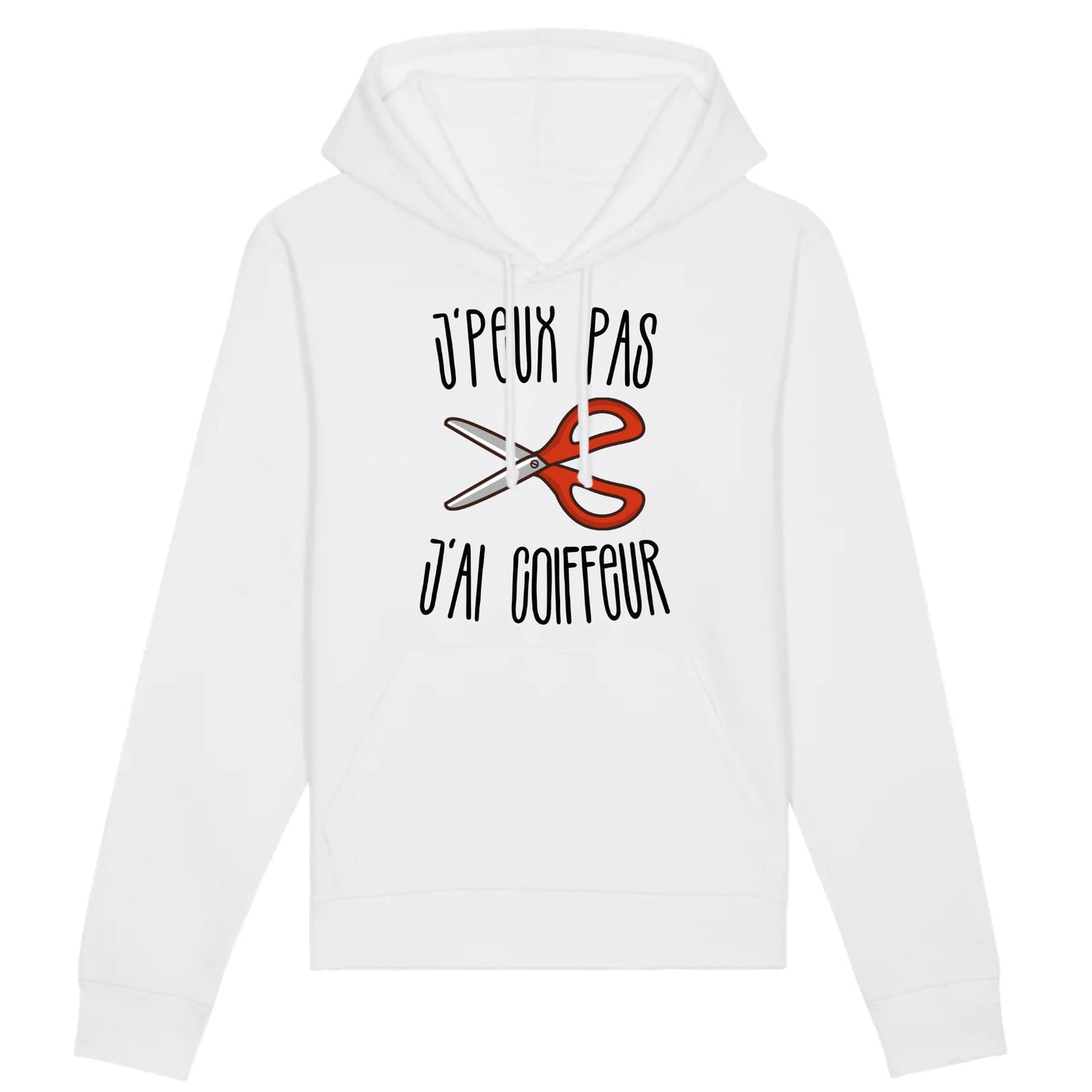 Sweat Capuche Adulte J'peux pas j'ai coiffeur