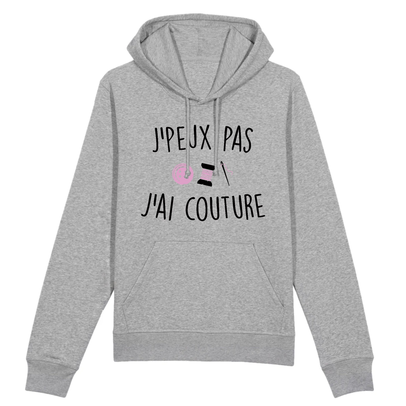 Sweat Capuche Adulte J'peux pas j'ai couture