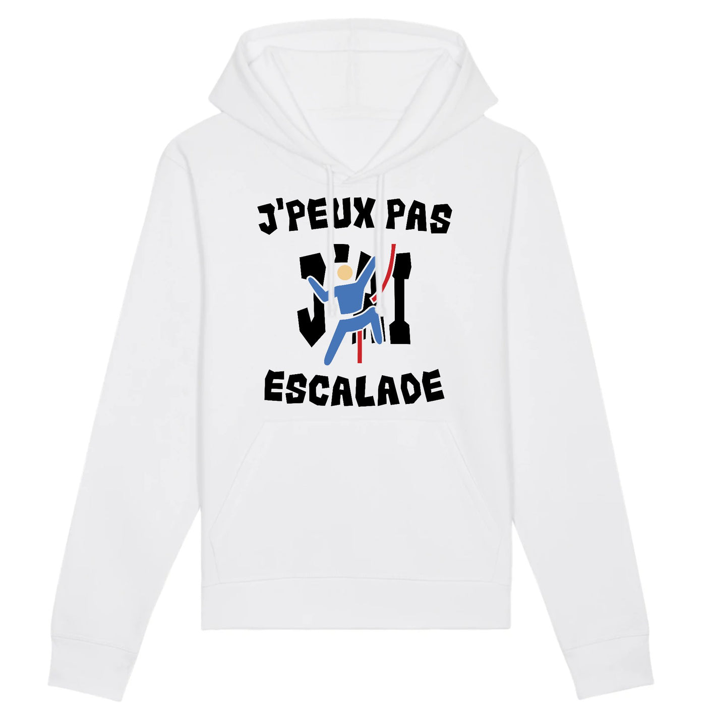Sweat Capuche Adulte J'peux pas j'ai escalade