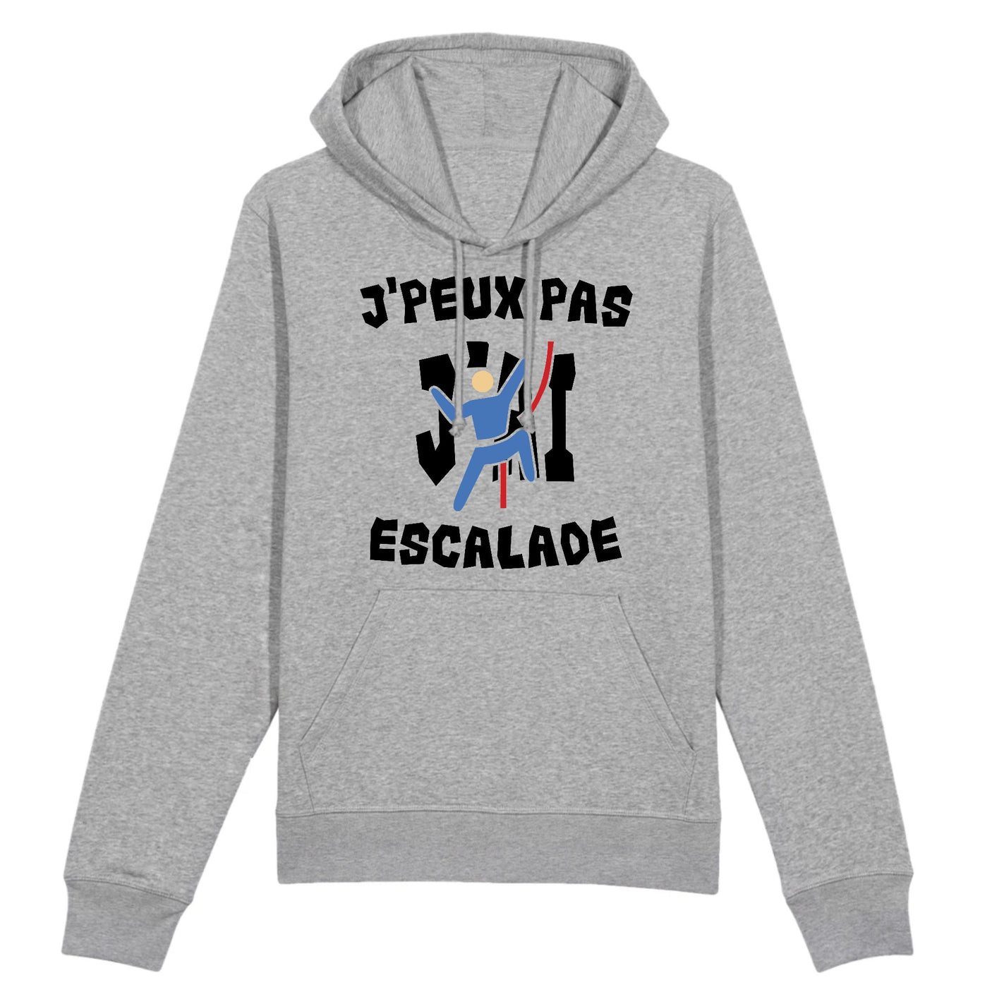 Sweat Capuche Adulte J'peux pas j'ai escalade