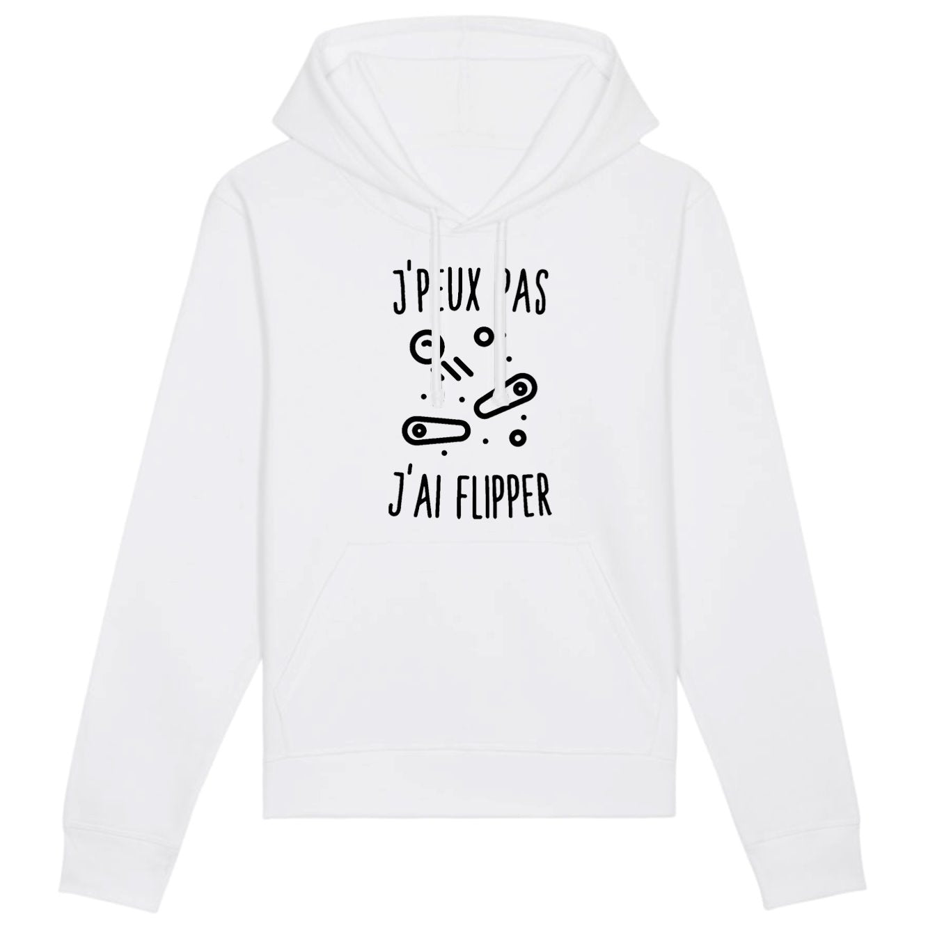 Sweat Capuche Adulte J'peux pas j'ai flipper