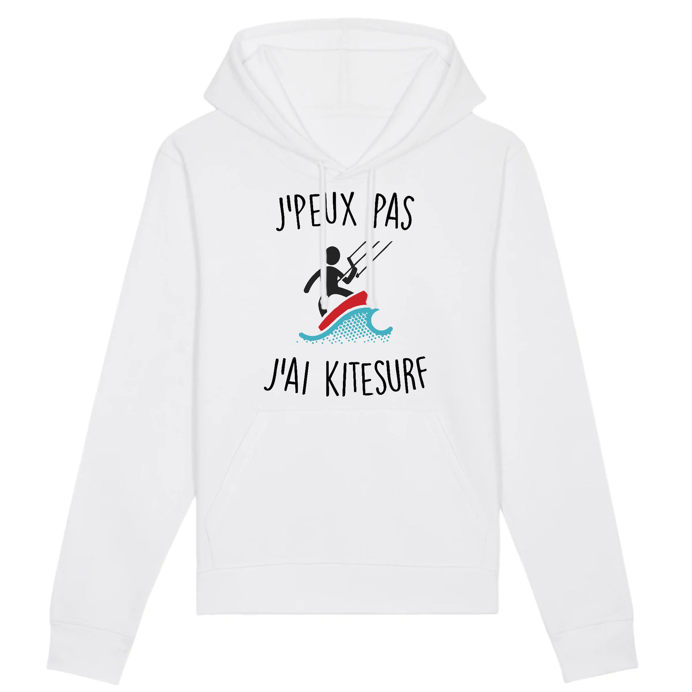 Sweat Capuche Adulte J'peux pas j'ai kitesurf