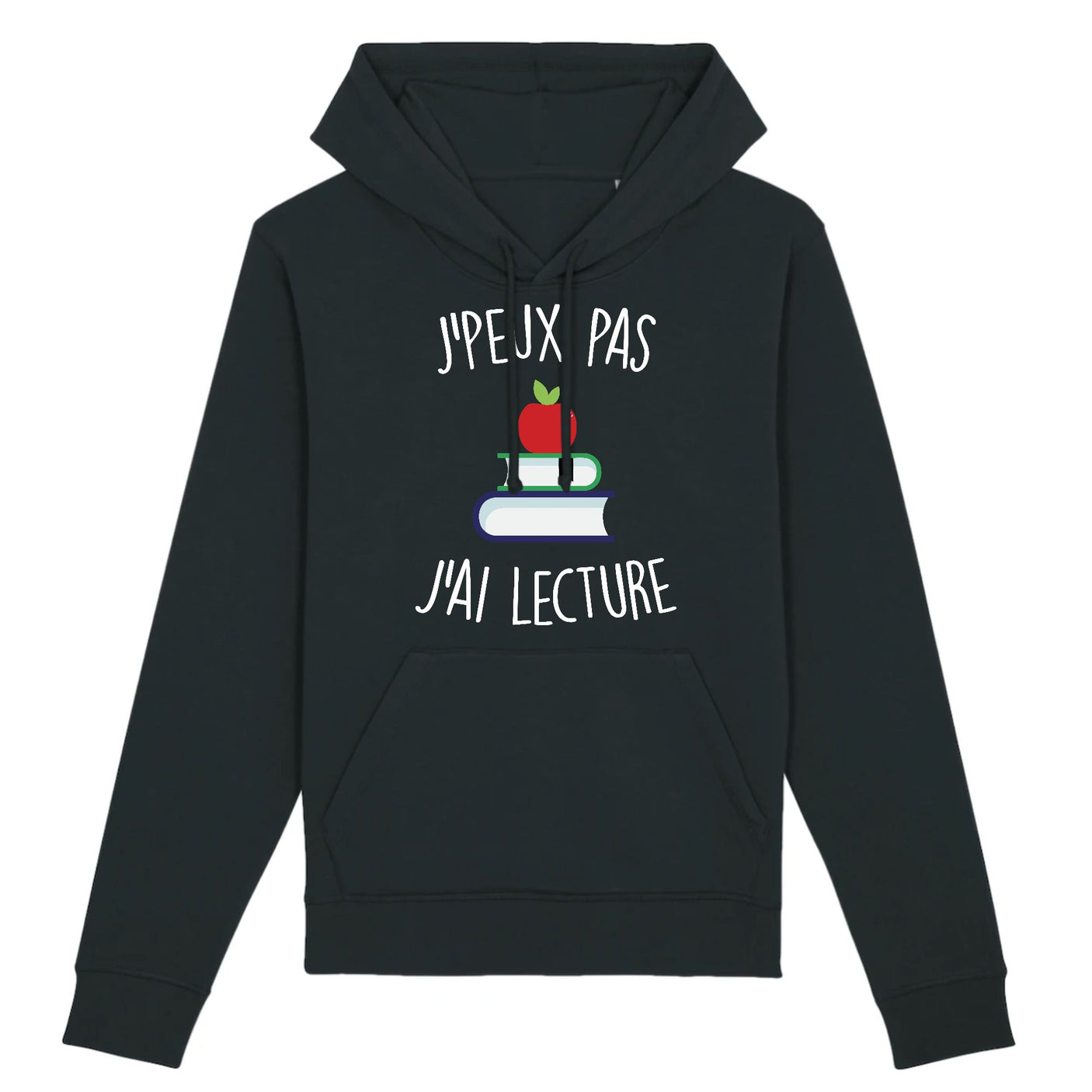 Sweat Capuche Adulte J'peux pas j'ai lecture
