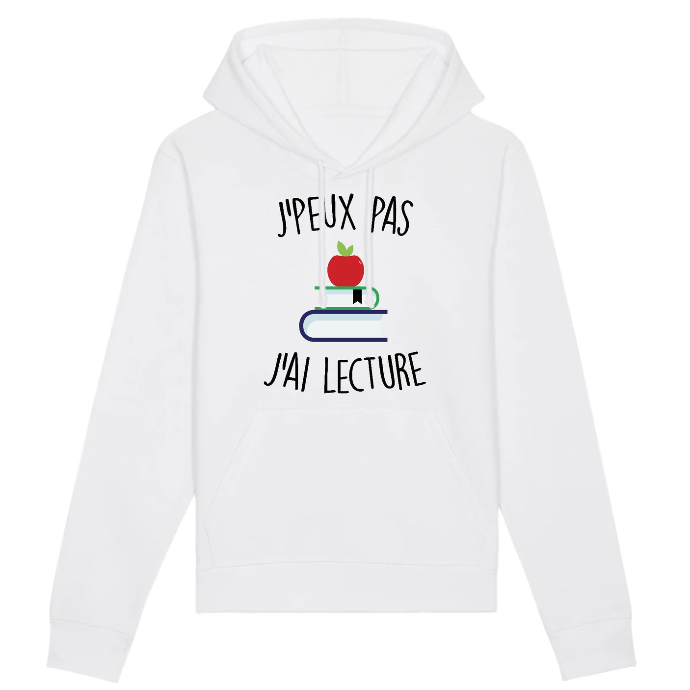 Sweat Capuche Adulte J'peux pas j'ai lecture
