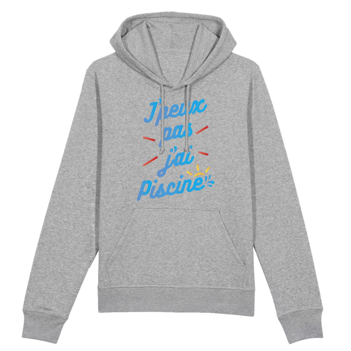 Sweat Capuche Adulte J'peux pas j'ai piscine