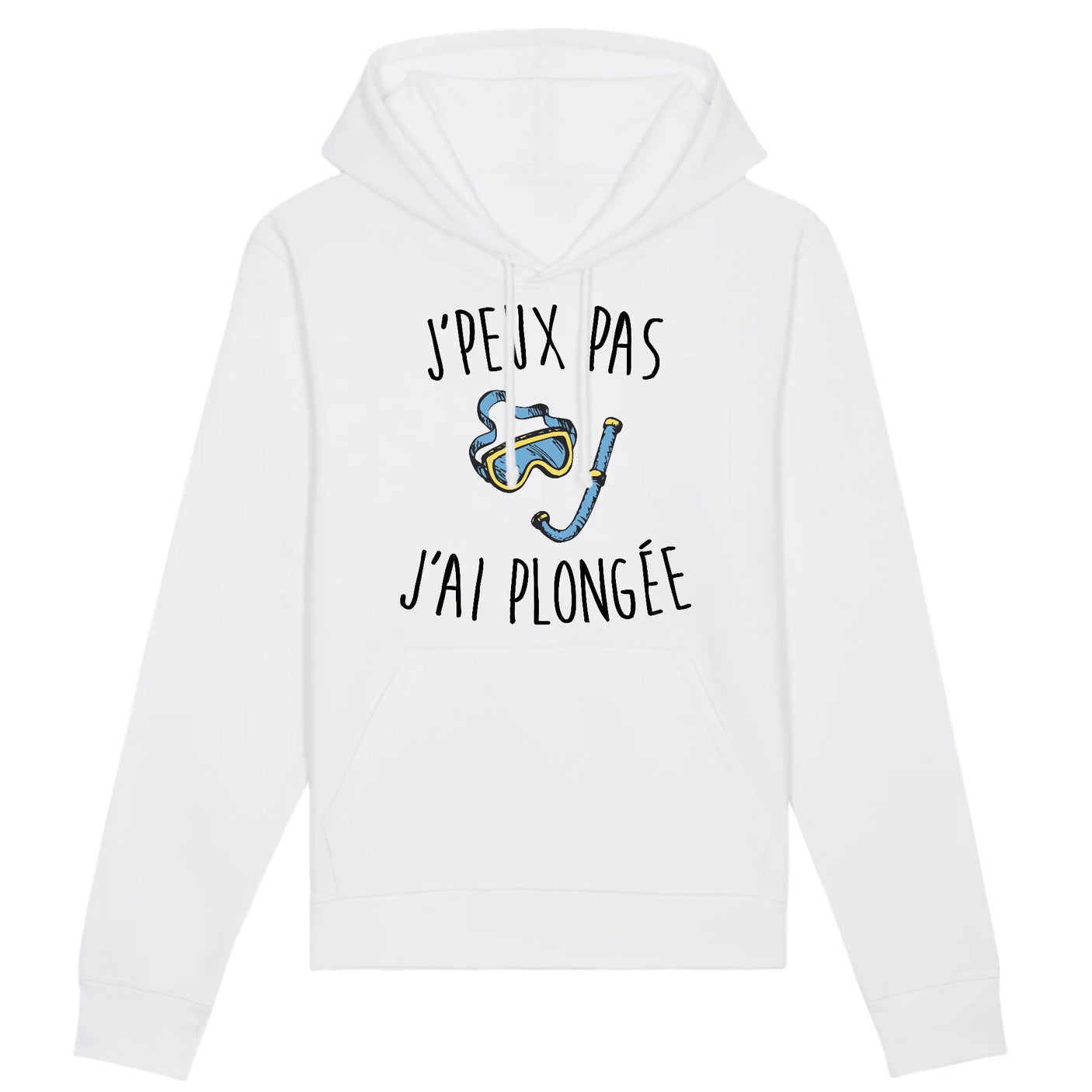 Sweat Capuche Adulte J'peux pas j'ai plongée