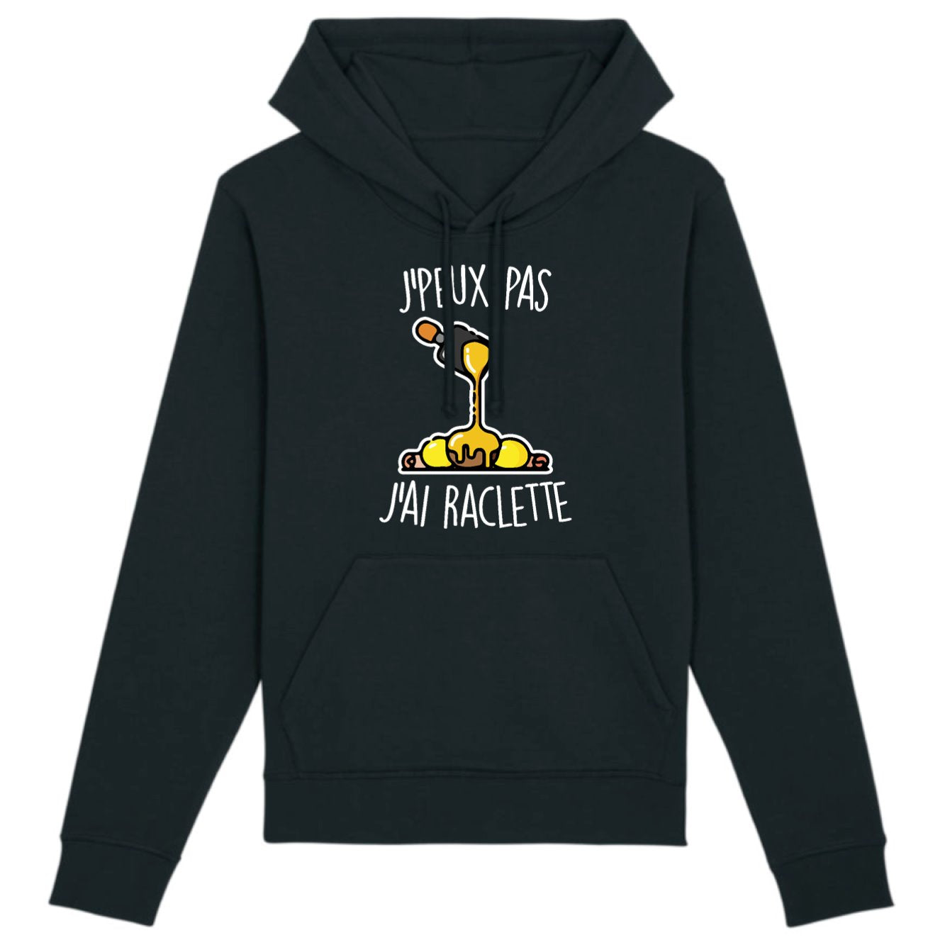 Sweat Capuche Adulte J'peux pas j'ai raclette