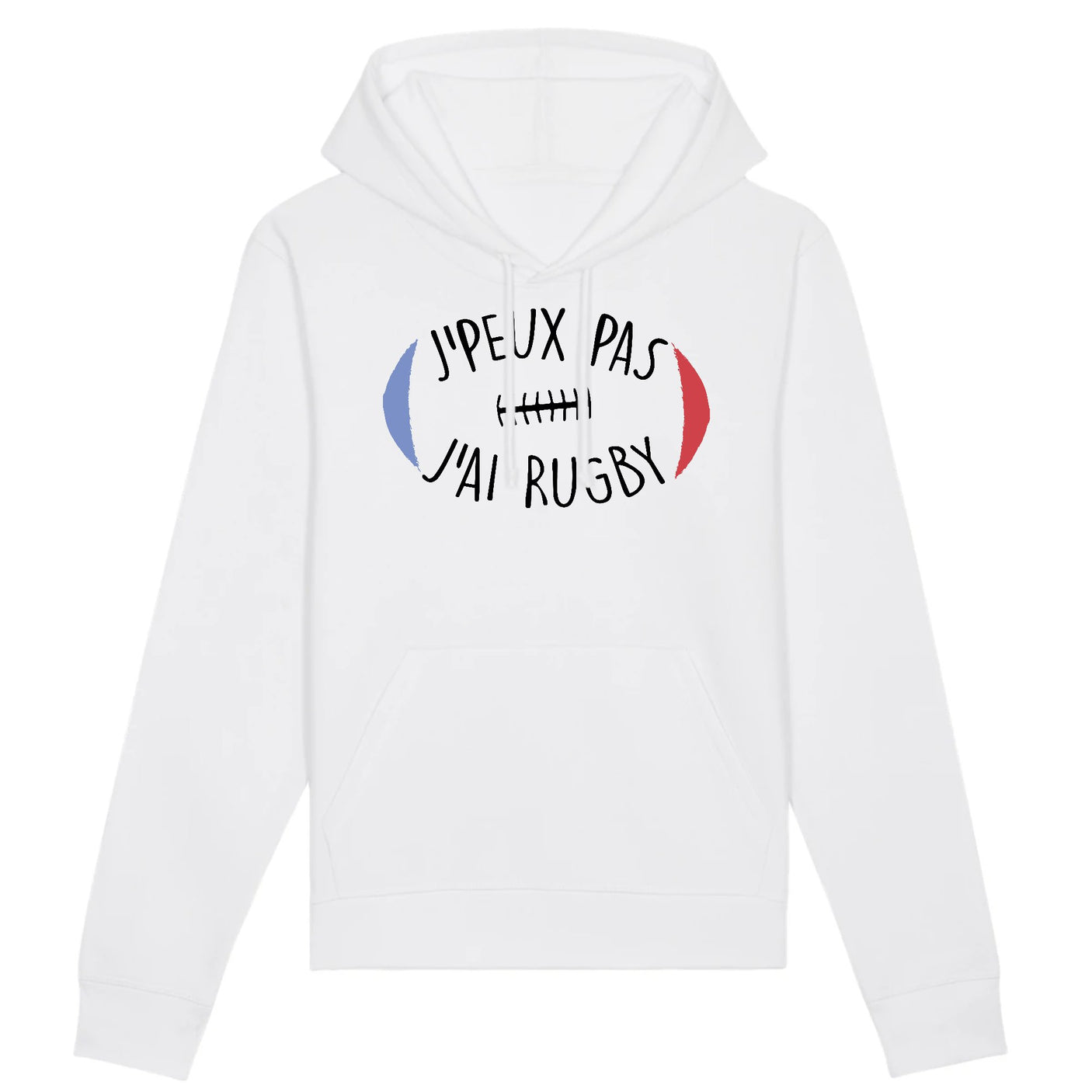 Sweat Capuche Adulte J'peux pas j'ai rugby