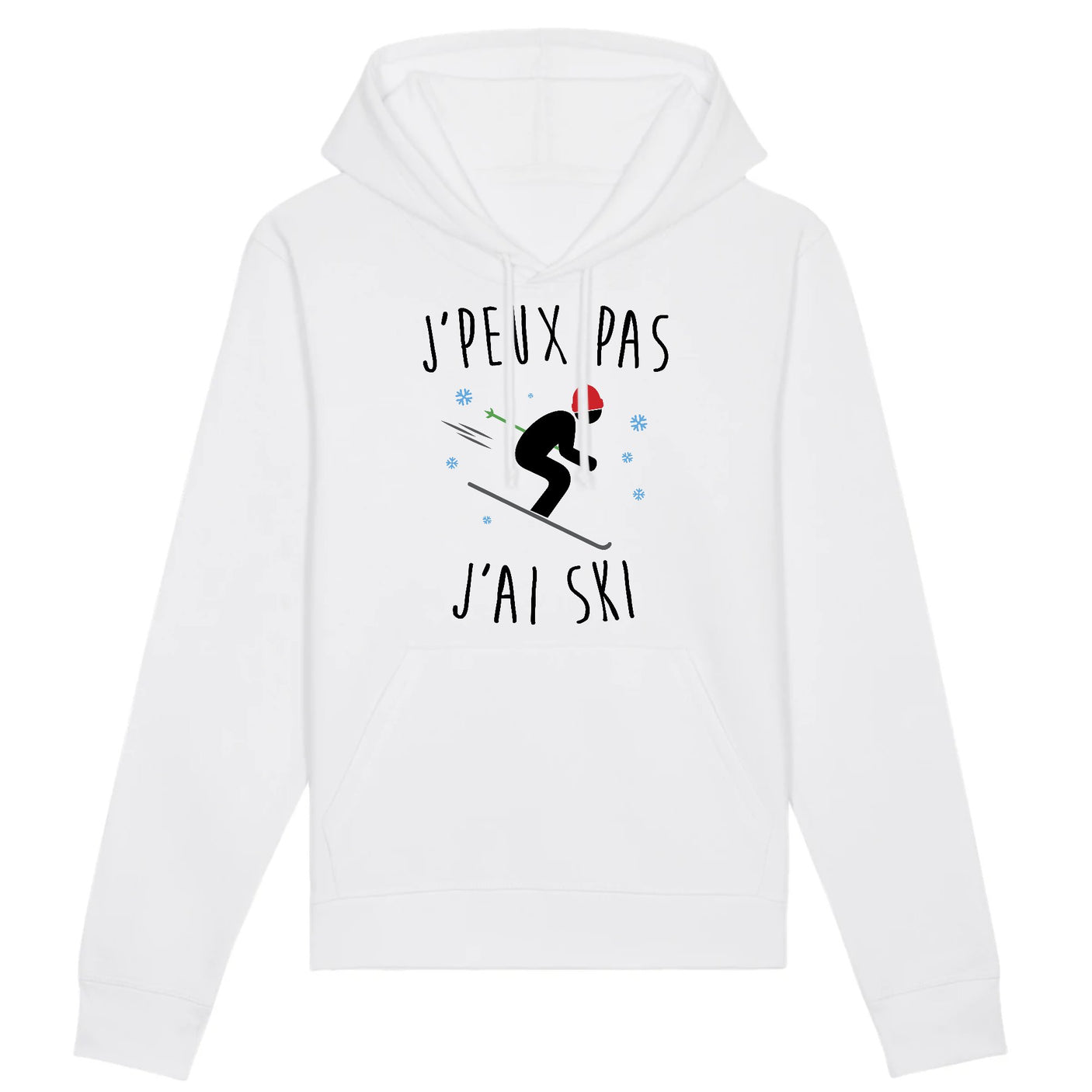Sweat Capuche Adulte J'peux pas j'ai ski