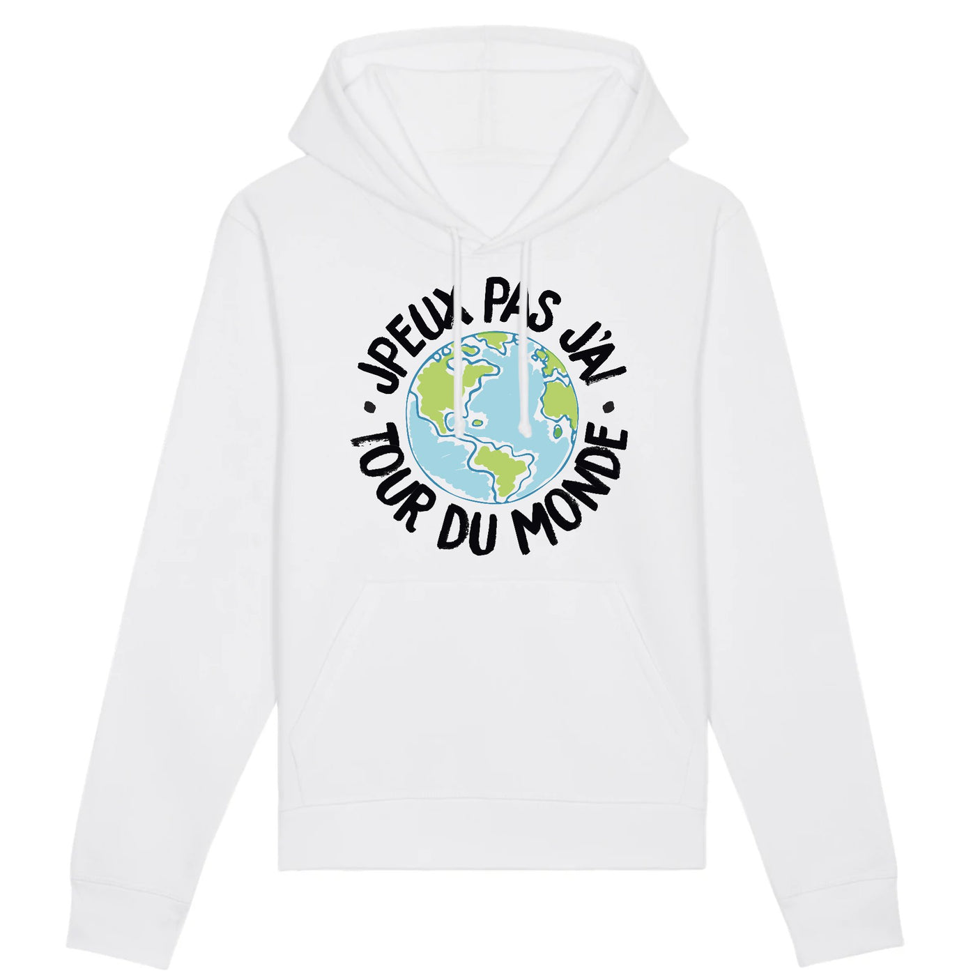 Sweat Capuche Adulte J'peux pas j'ai tour du monde