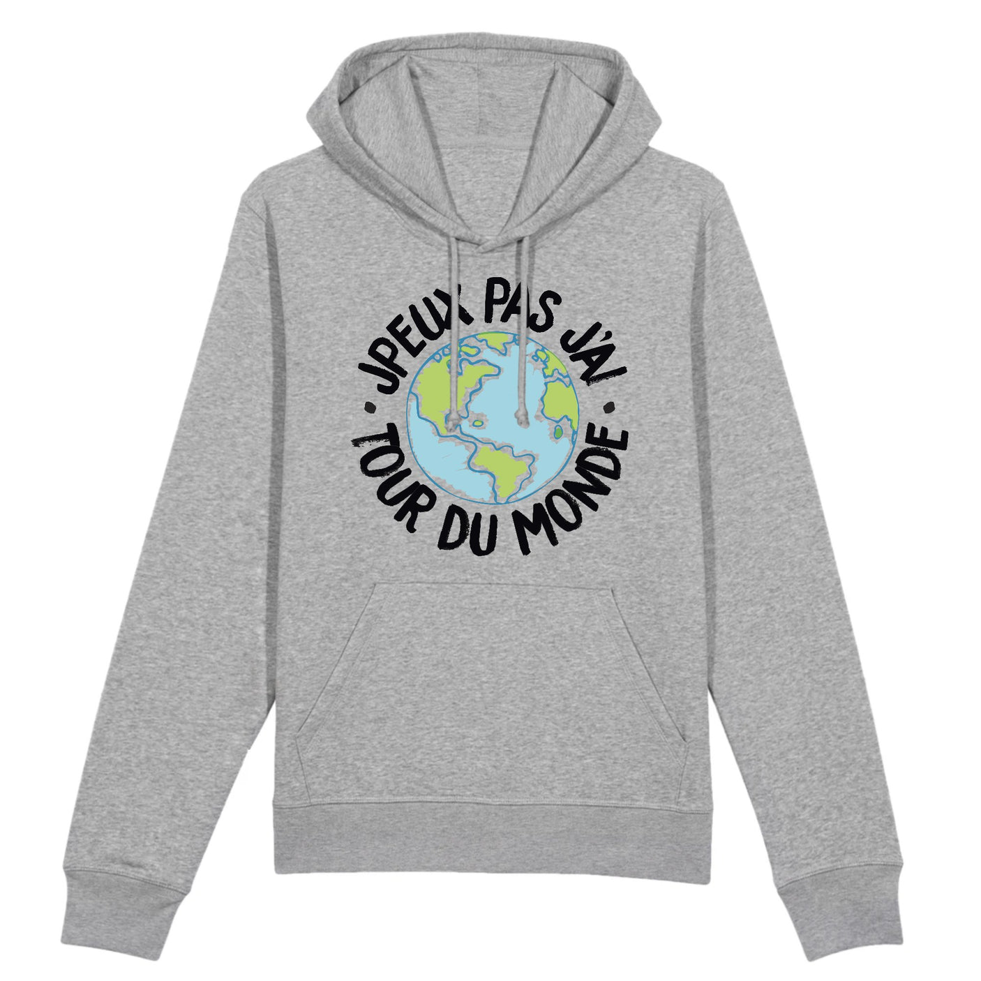 Sweat Capuche Adulte J'peux pas j'ai tour du monde