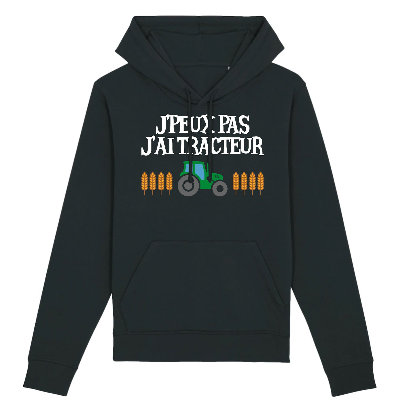 Sweat Capuche Adulte J'peux pas j'ai tracteur
