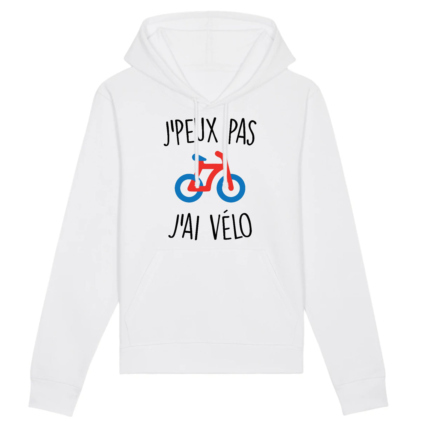 Sweat Capuche Adulte J'peux pas j'ai vélo