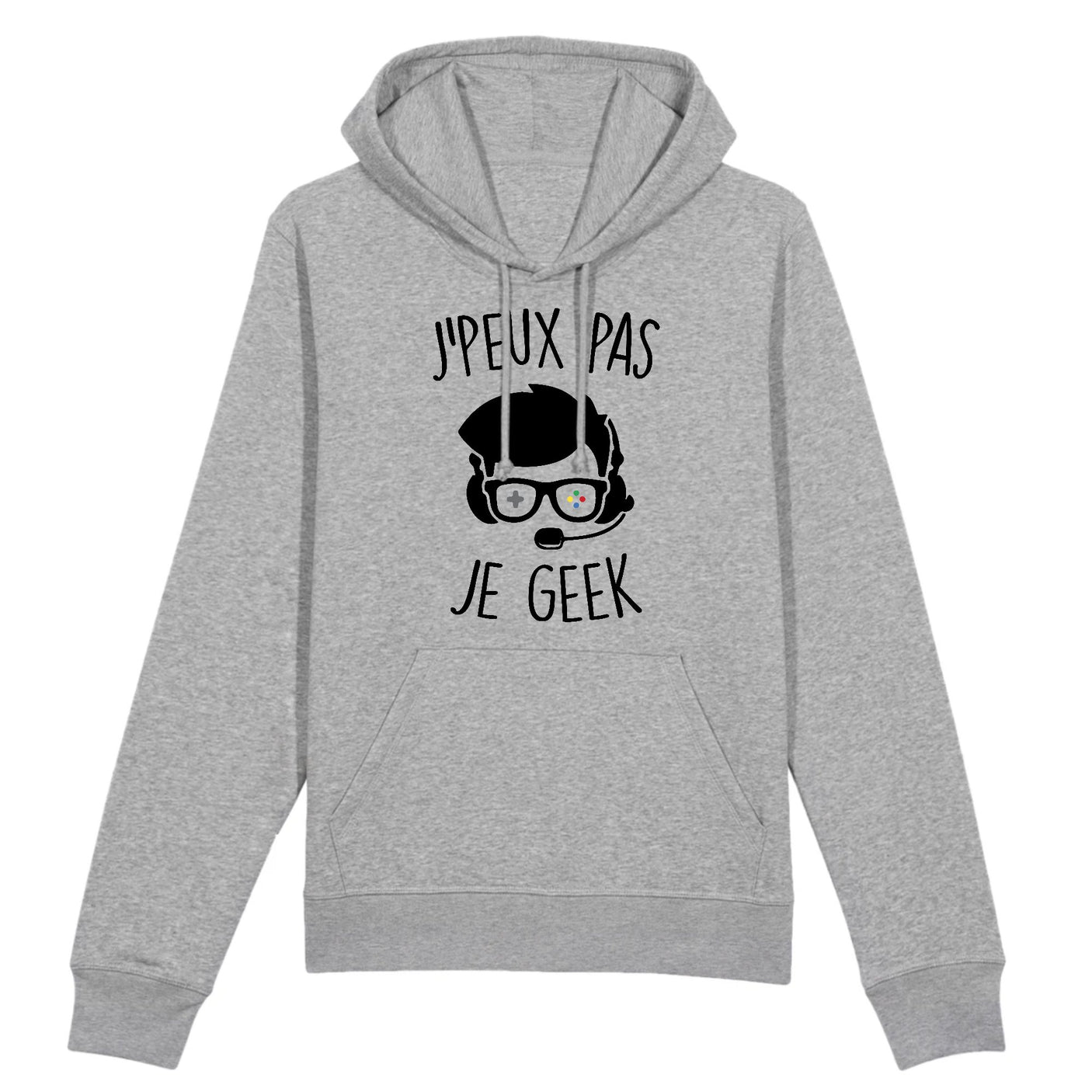 Sweat Capuche Adulte J'peux pas je geek