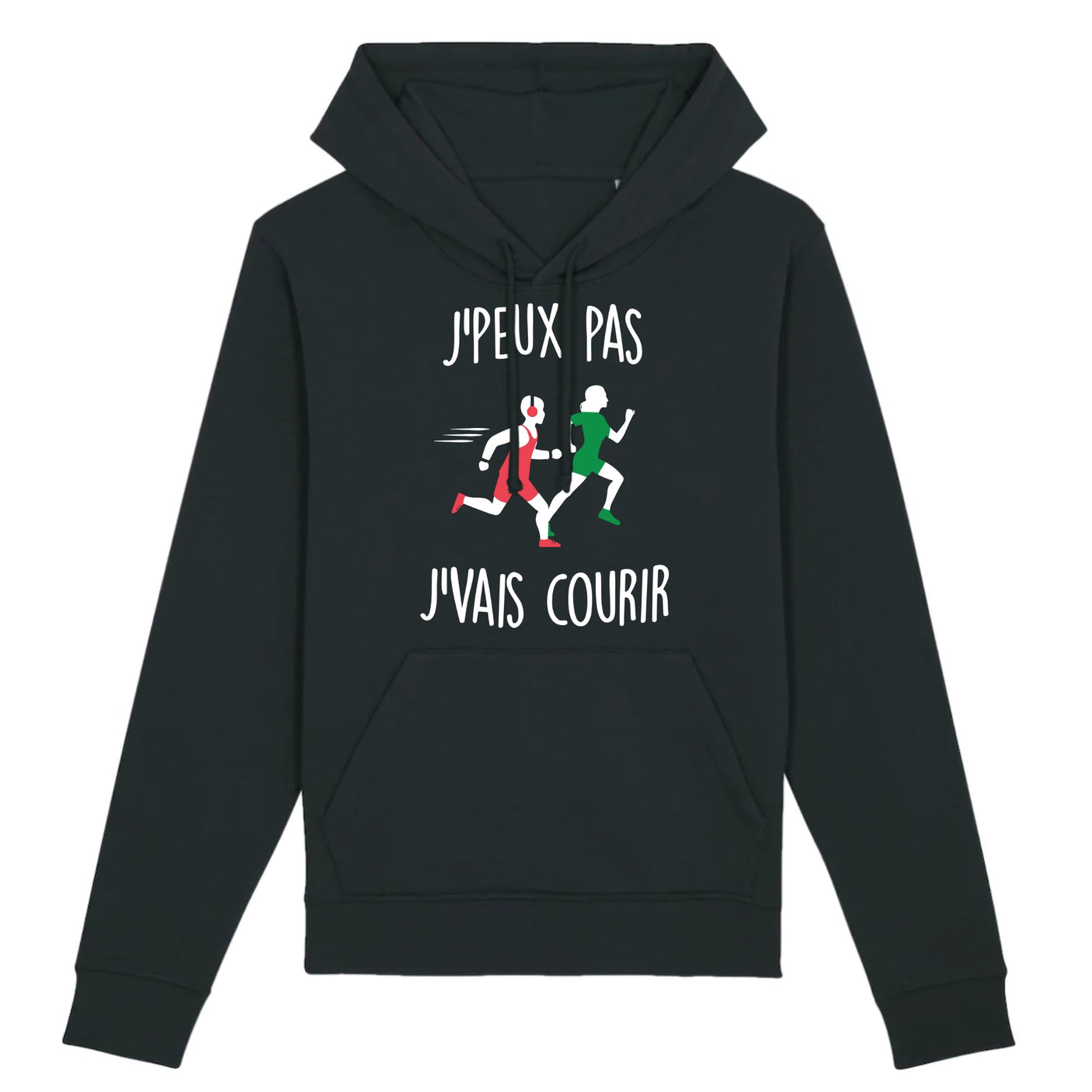 Sweat Capuche Adulte J'peux pas j'vais courir