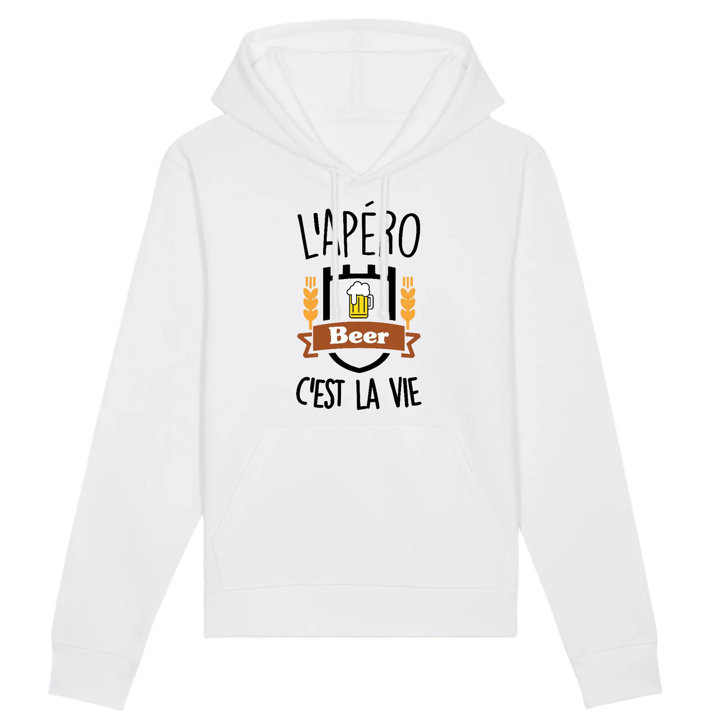 Sweat Capuche Adulte L'apéro c'est la vie
