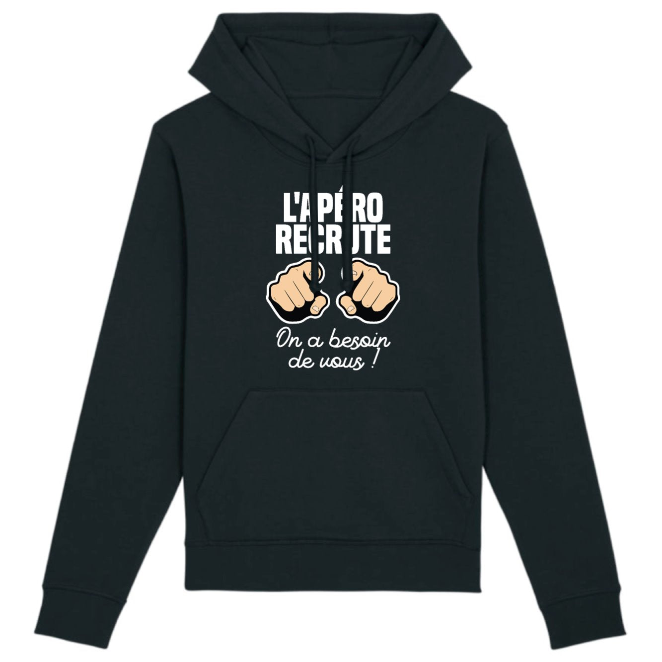 Sweat Capuche Adulte L'apéro recrute