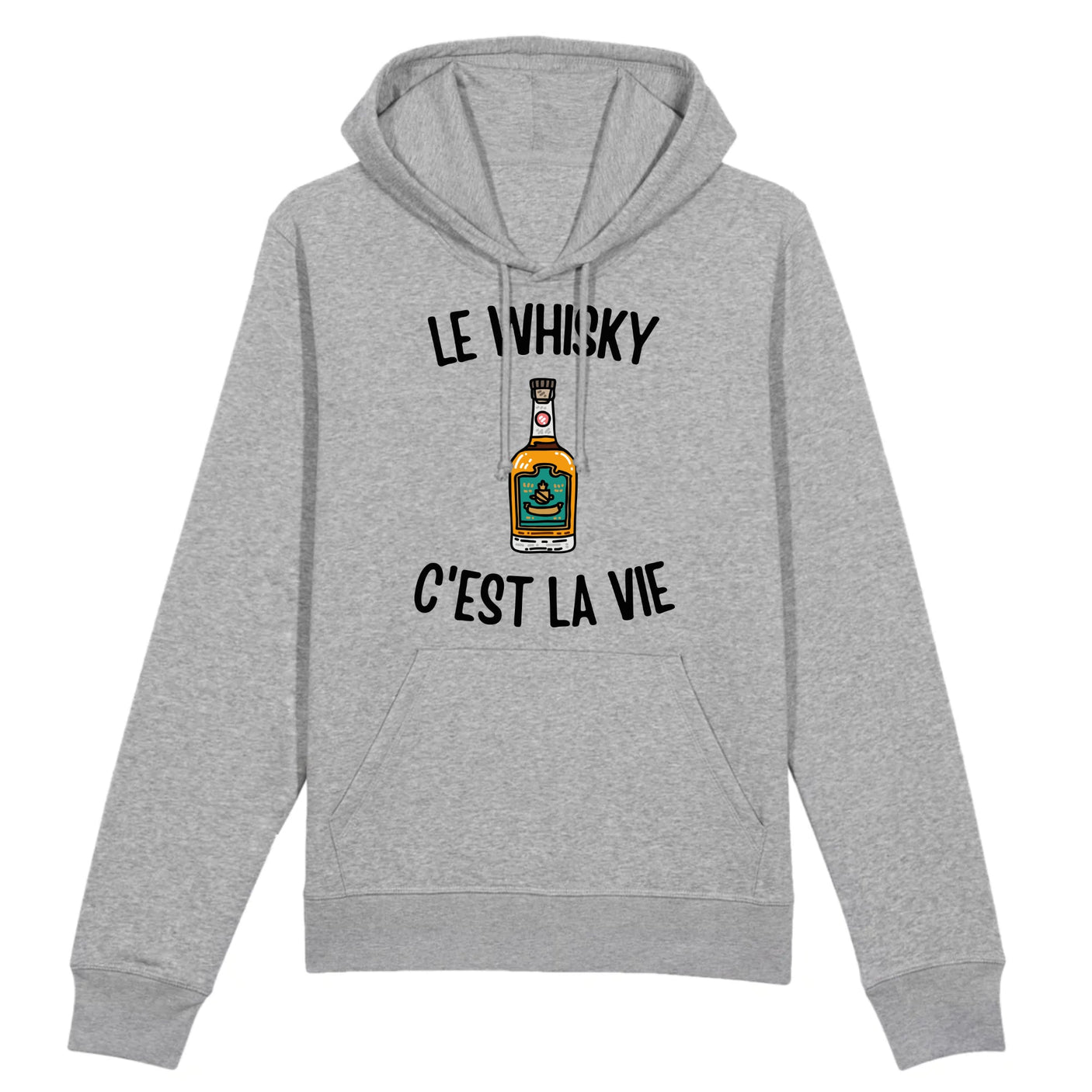 Sweat Capuche Adulte Le whisky c'est la vie