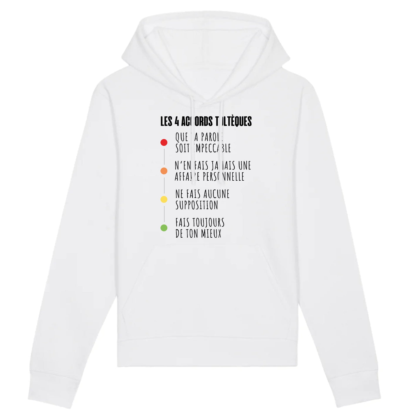 Sweat Capuche Adulte Les 4 accords toltèques