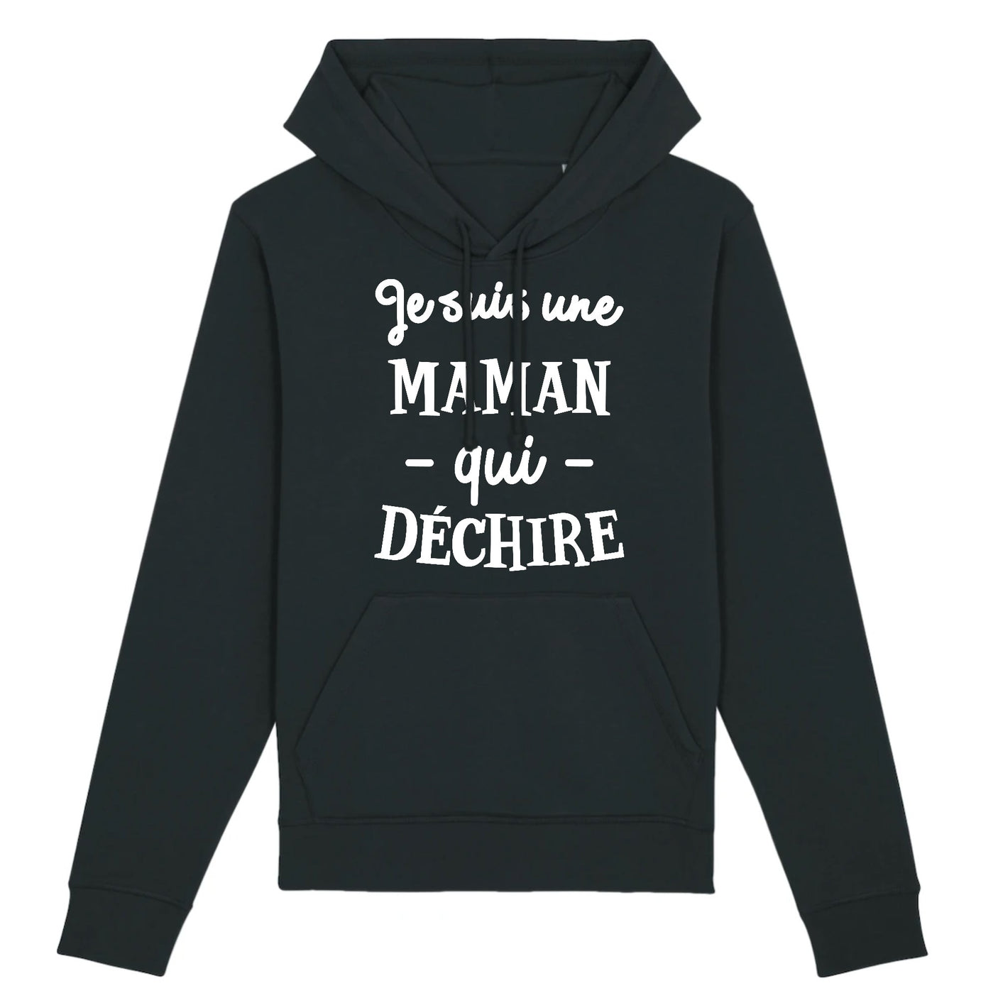 Sweat Capuche Adulte Maman qui déchire
