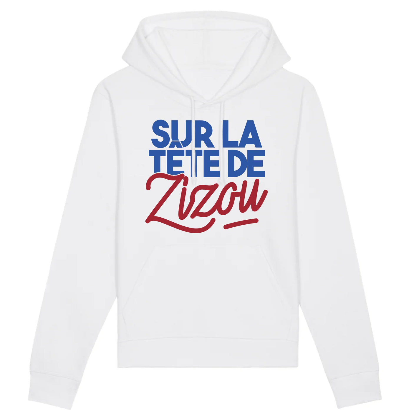 Sweat Capuche Adulte Sur la tête de Zizou