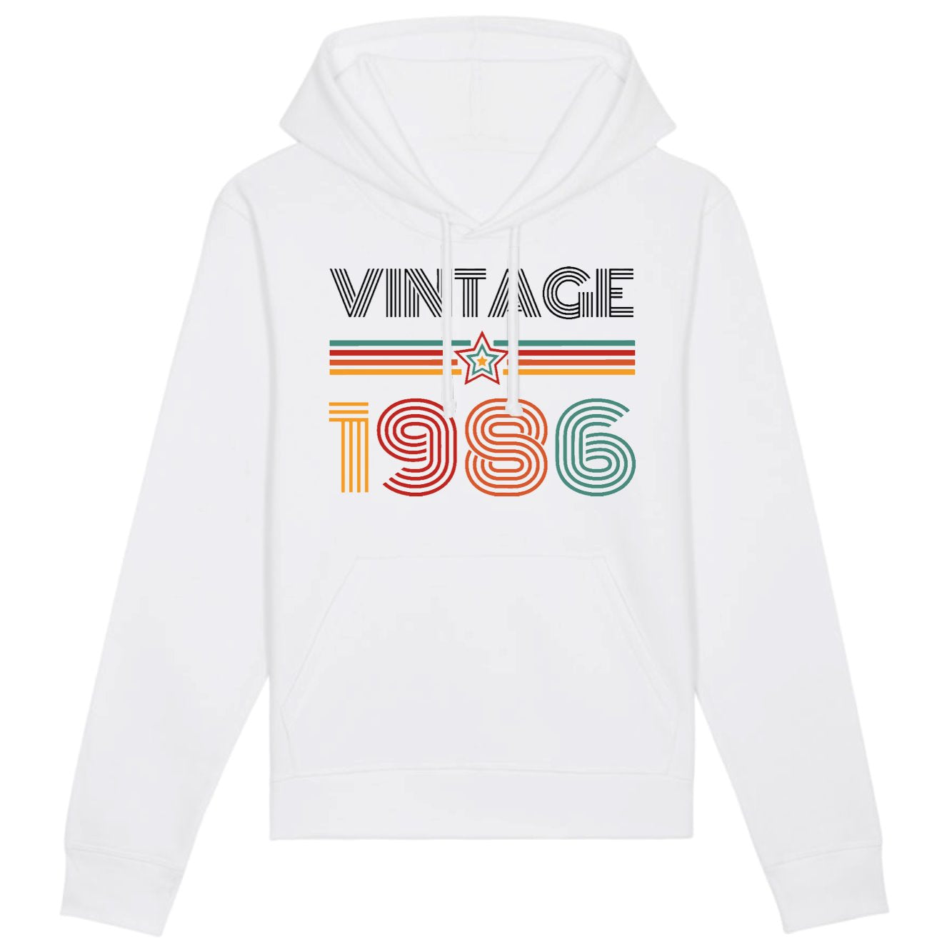Sweat Capuche Adulte Vintage année 1986