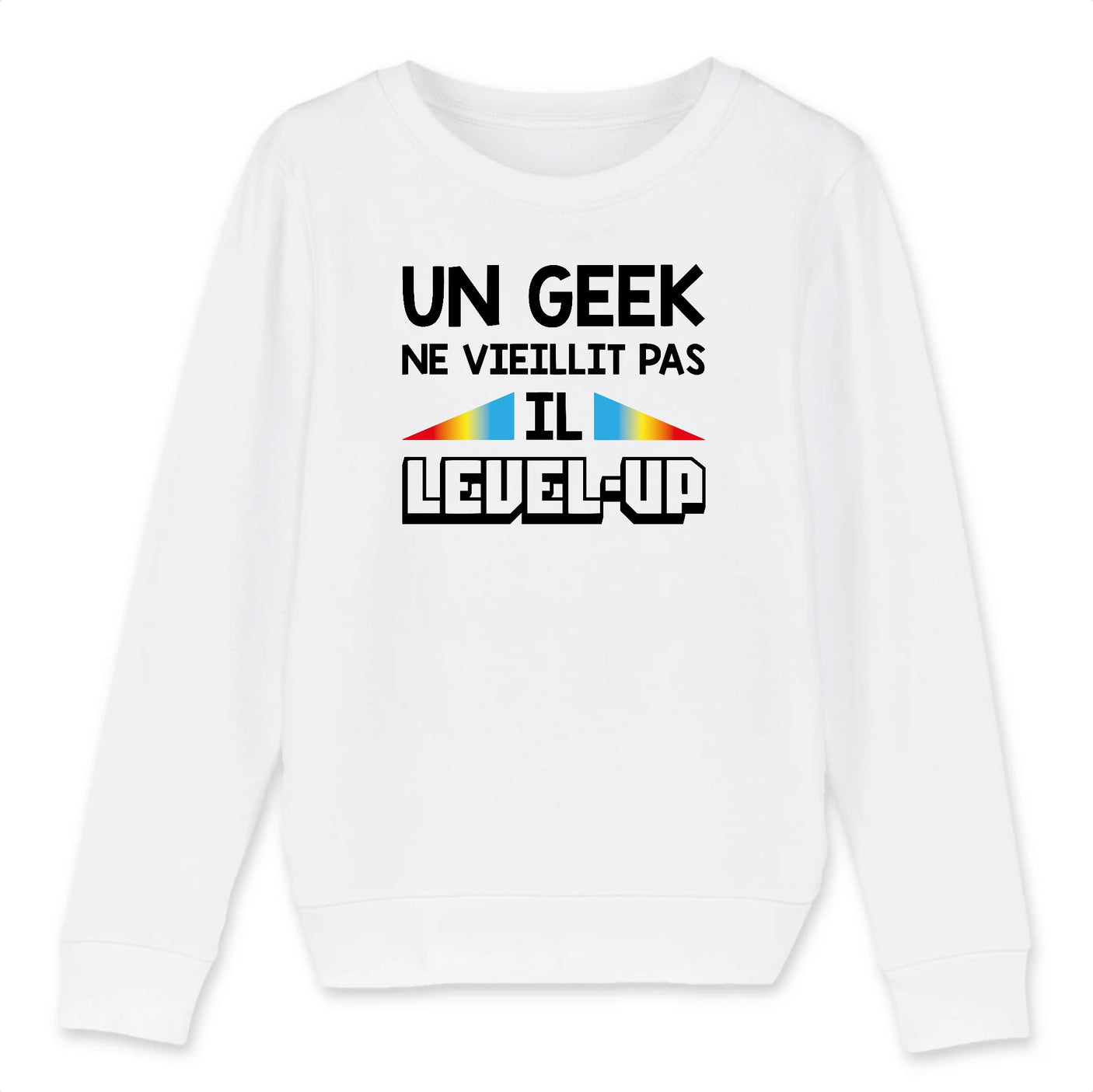 Sweat Enfant Geek level-up