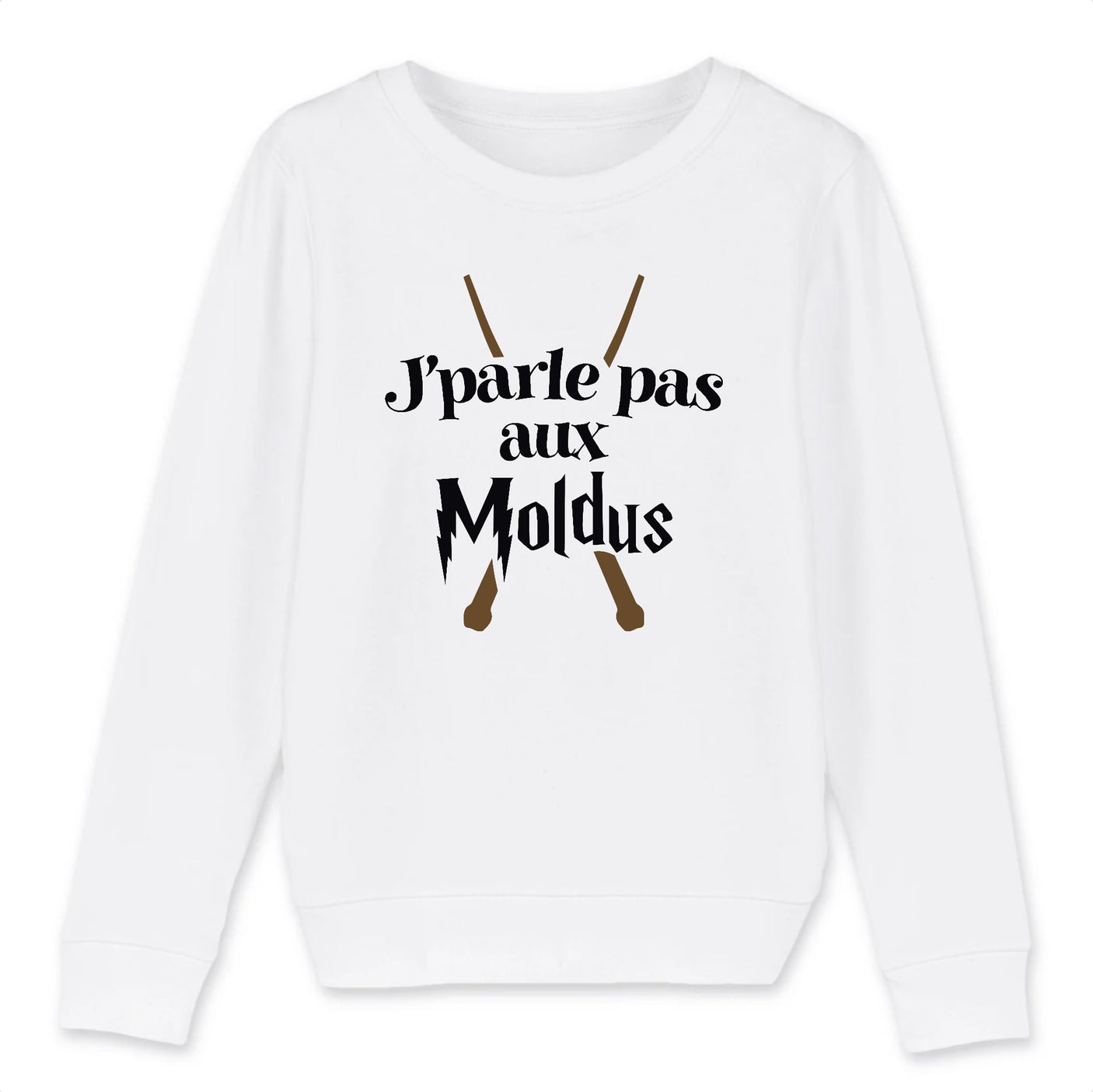 Sweat Enfant J'parle pas aux Moldus
