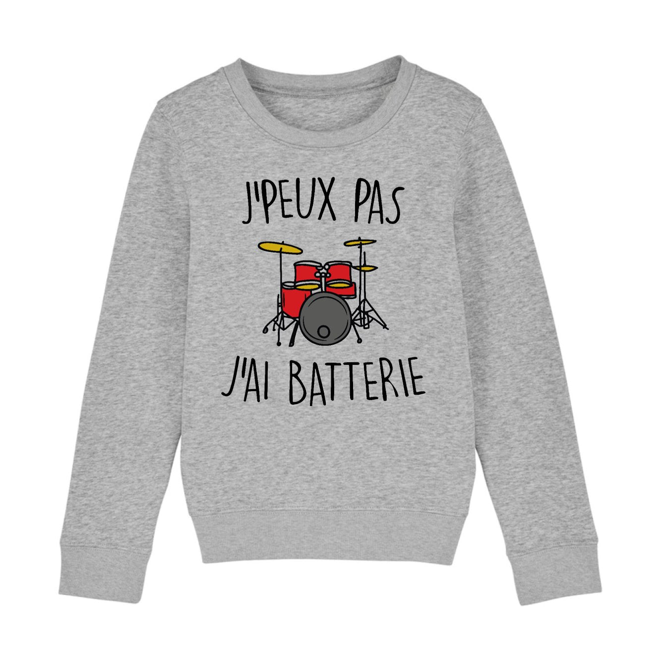 Sweat Enfant J'peux pas j'ai batterie