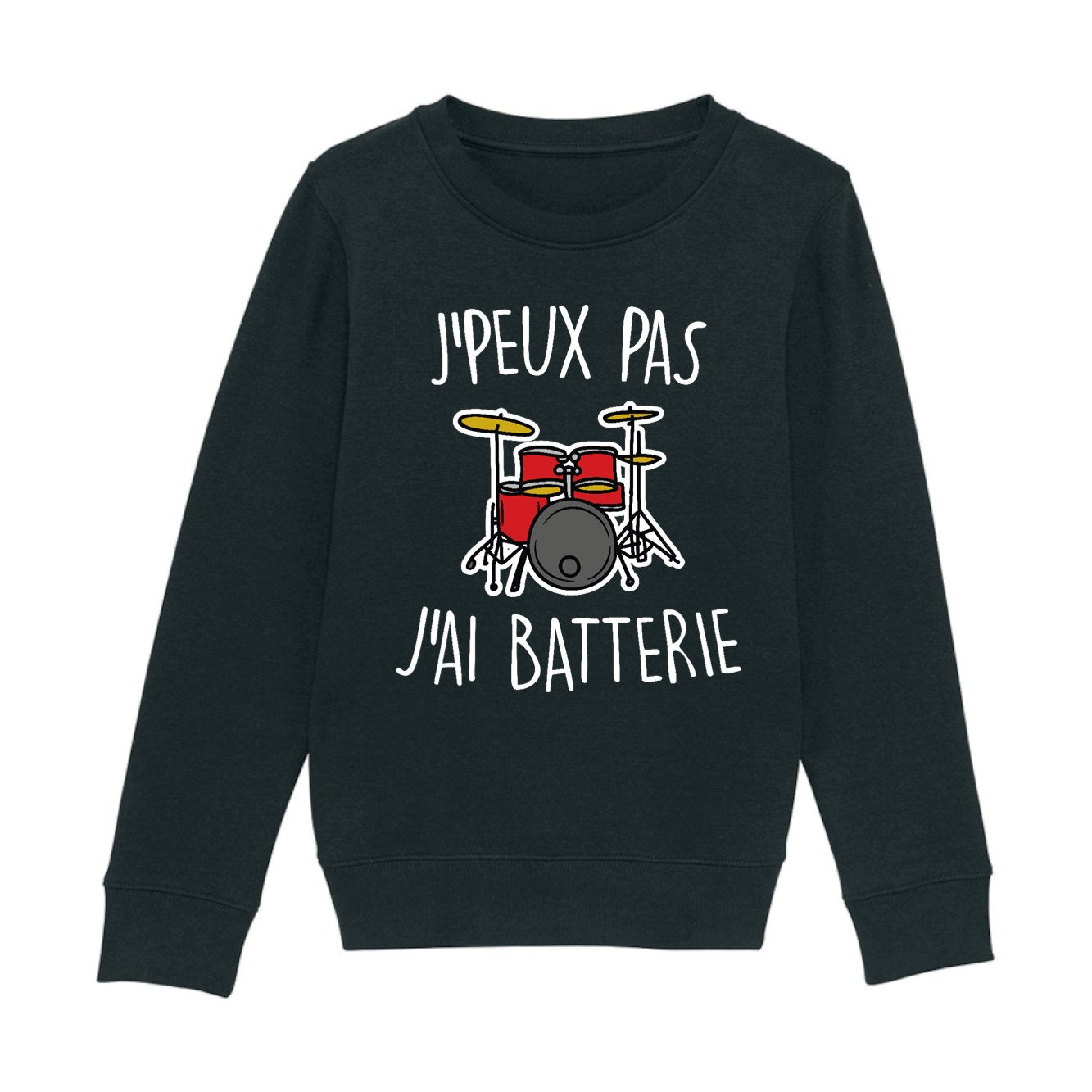 Sweat Enfant J'peux pas j'ai batterie