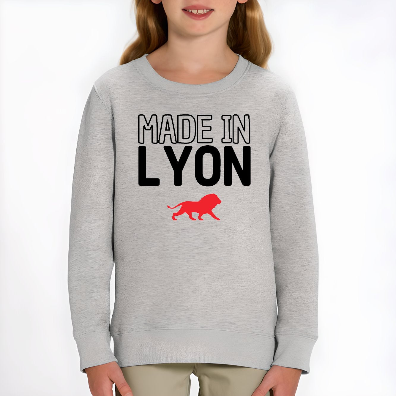 Sweat Enfant Made in Lyon Gris