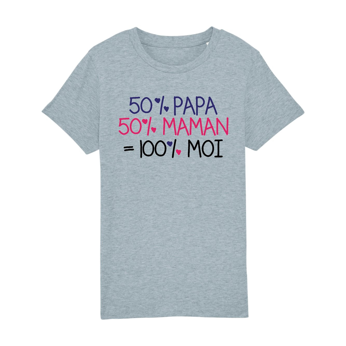 T-Shirt Enfant 50% maman 50% papa