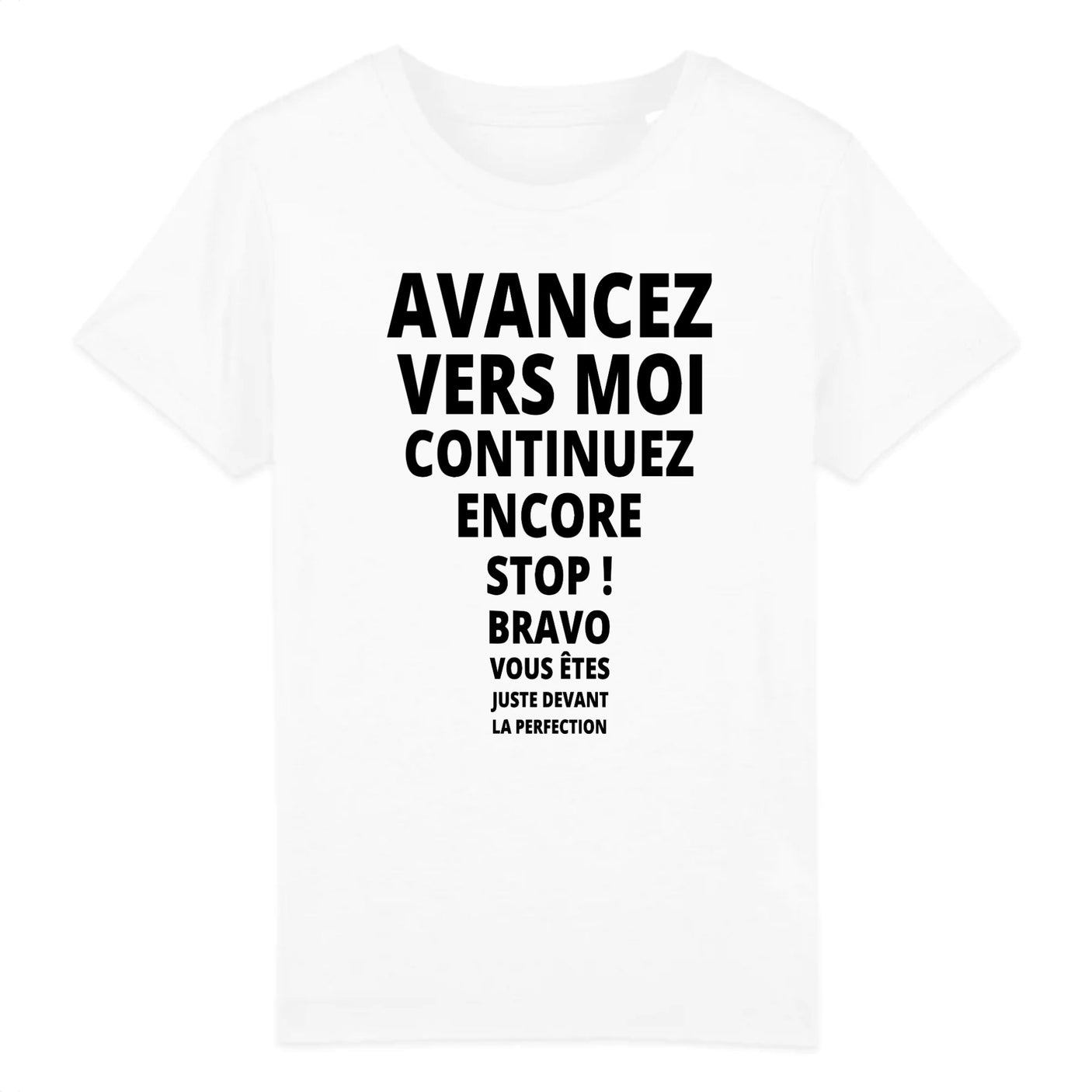 T-Shirt Enfant Avancez vers la perfection