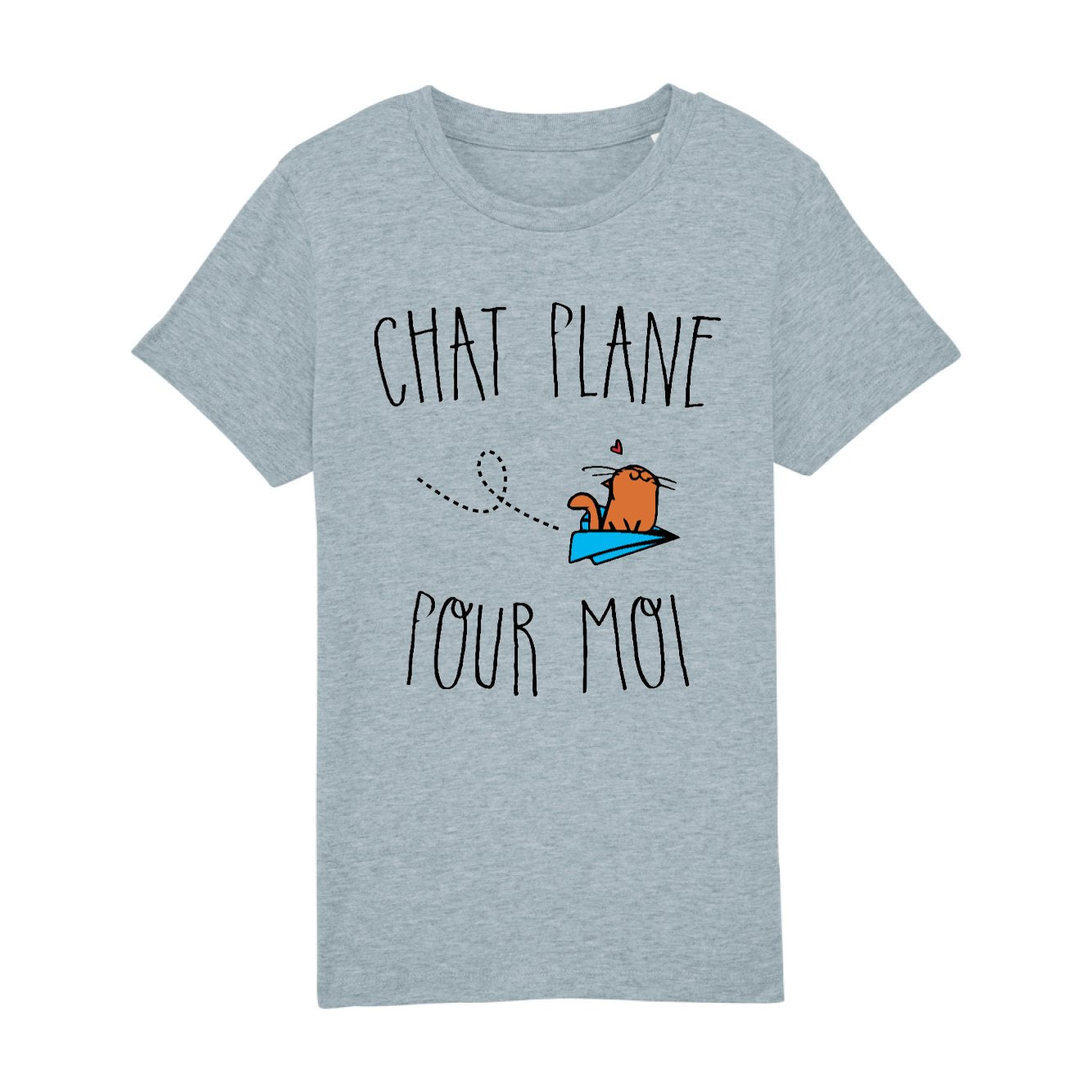 T-Shirt Enfant Chat plane pour moi