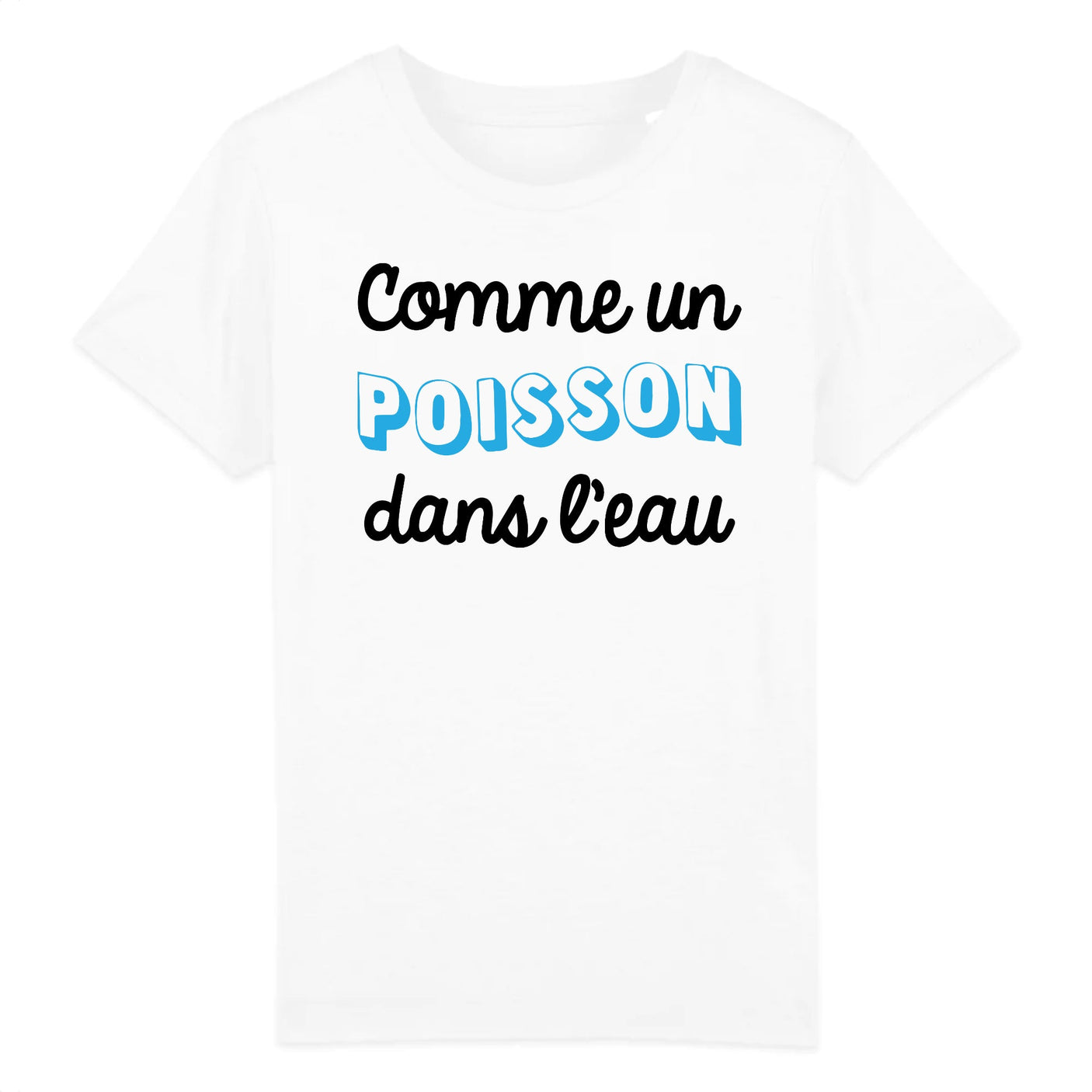 T-Shirt Enfant Comme un poisson dans l'eau
