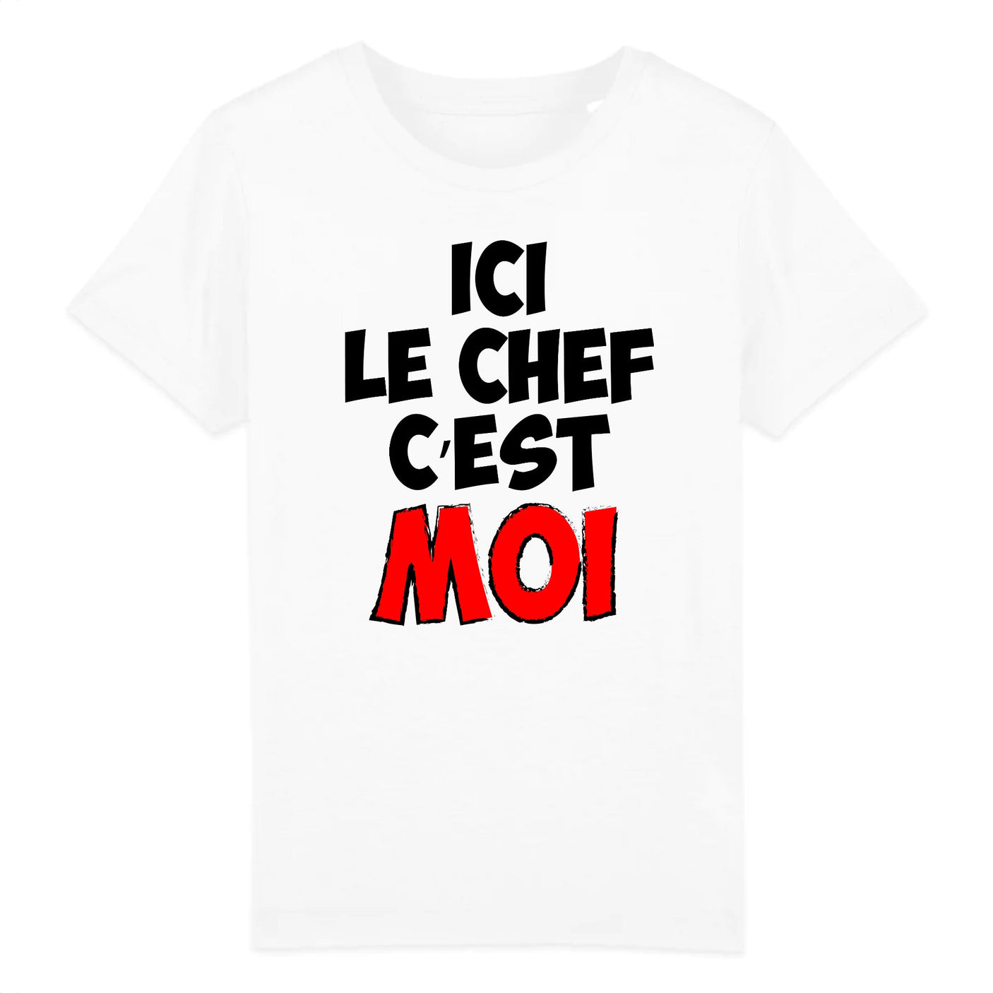 T-Shirt Enfant Ici le chef c'est moi