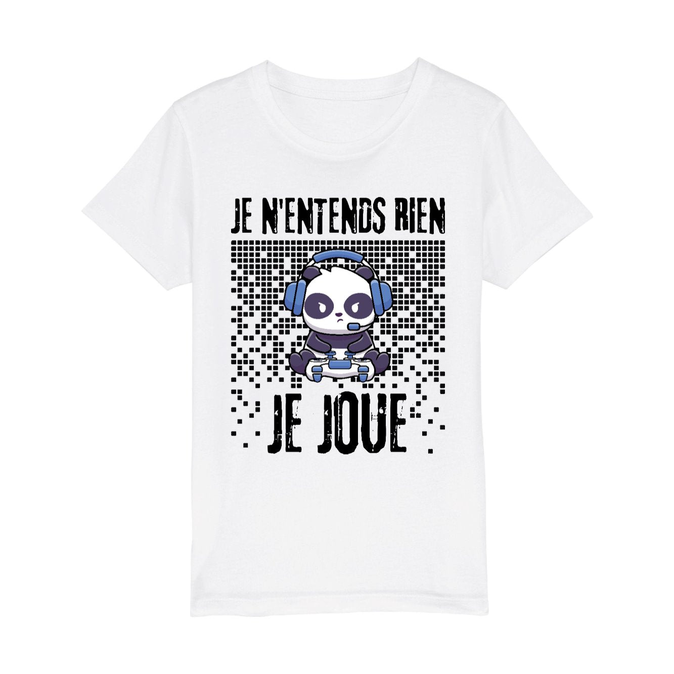 T-Shirt Enfant Je n'entends rien je joue