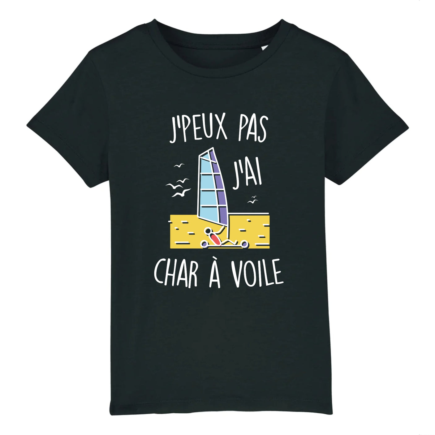 T-Shirt Enfant J'peux pas j'ai char à voile