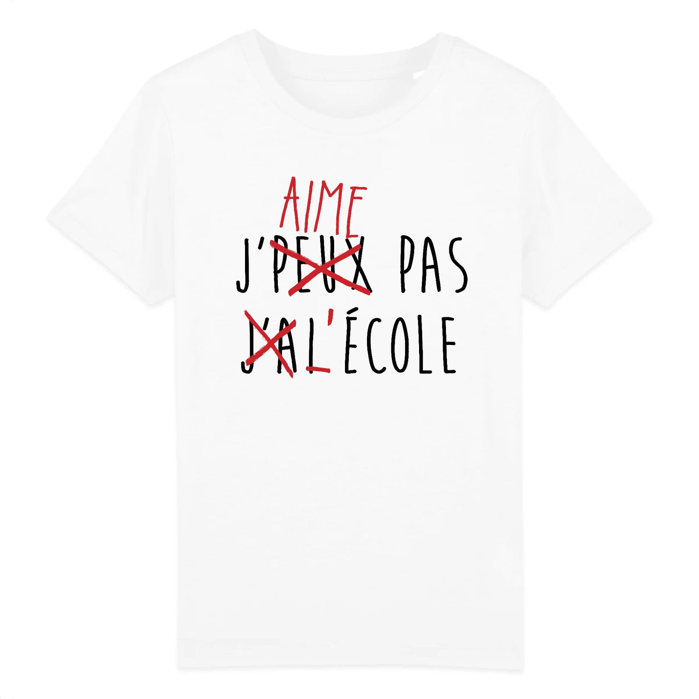 T-Shirt Enfant J'peux pas j'ai école