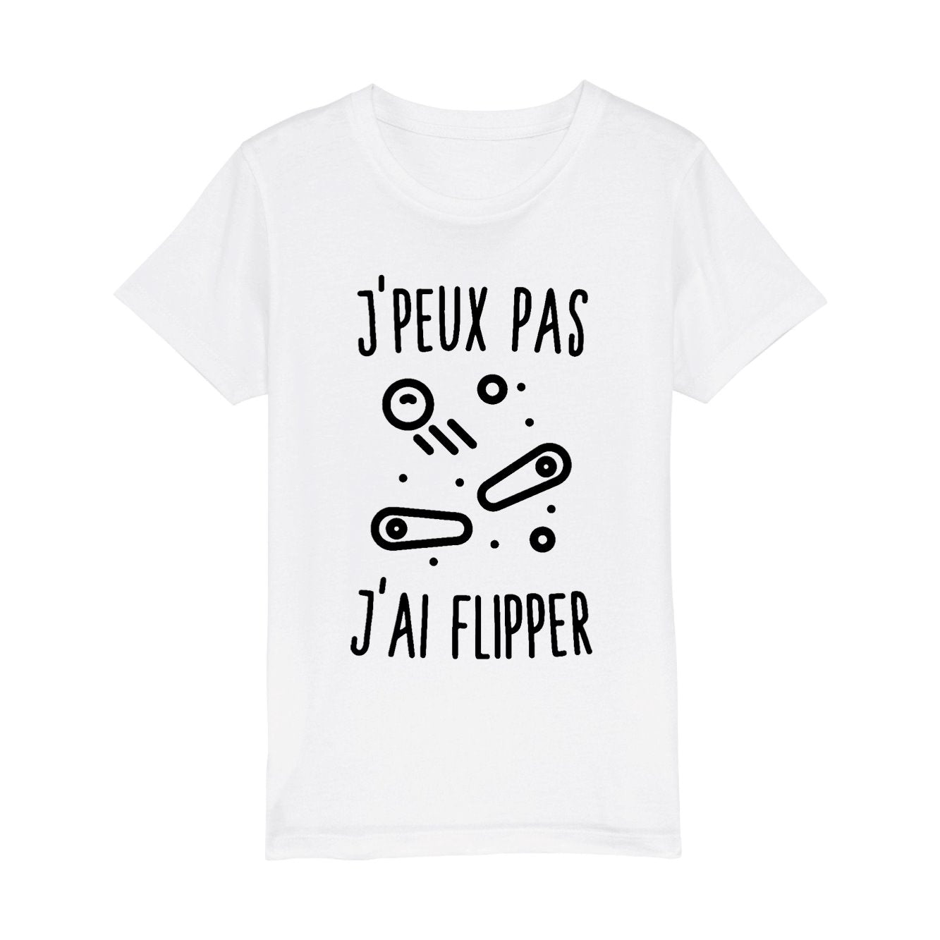 T-Shirt Enfant J'peux pas j'ai flipper
