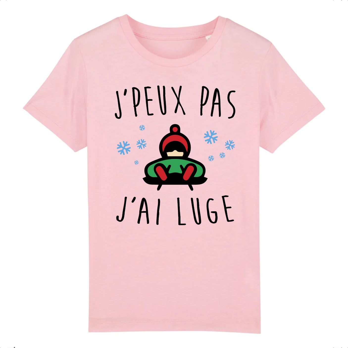 T-Shirt Enfant J'peux pas j'ai luge
