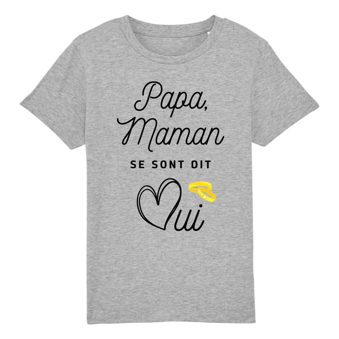 T-Shirt Enfant Papa maman se sont dit oui